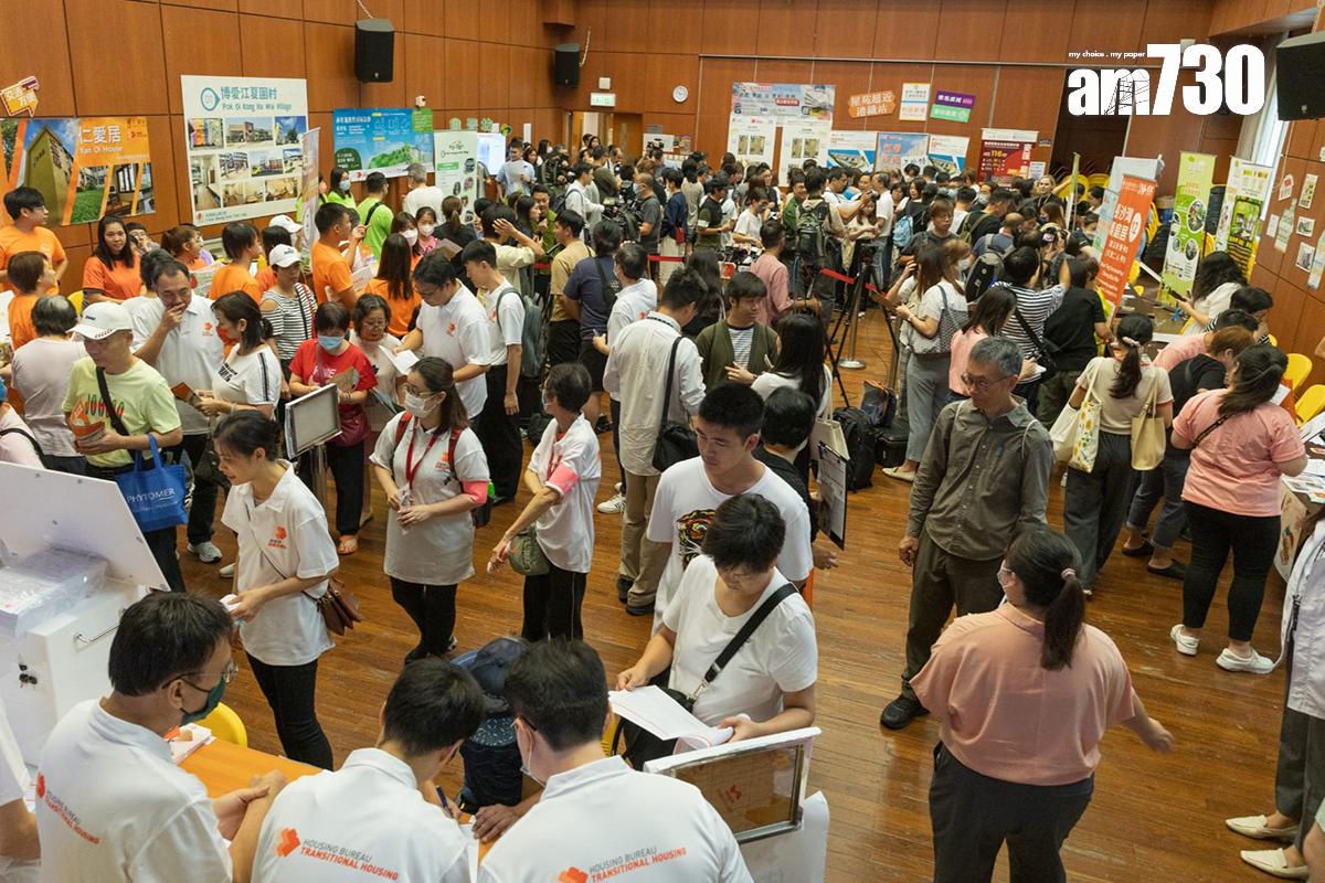 房屋局今日舉辦第二場過渡性房屋開放日。(蘇文傑攝)