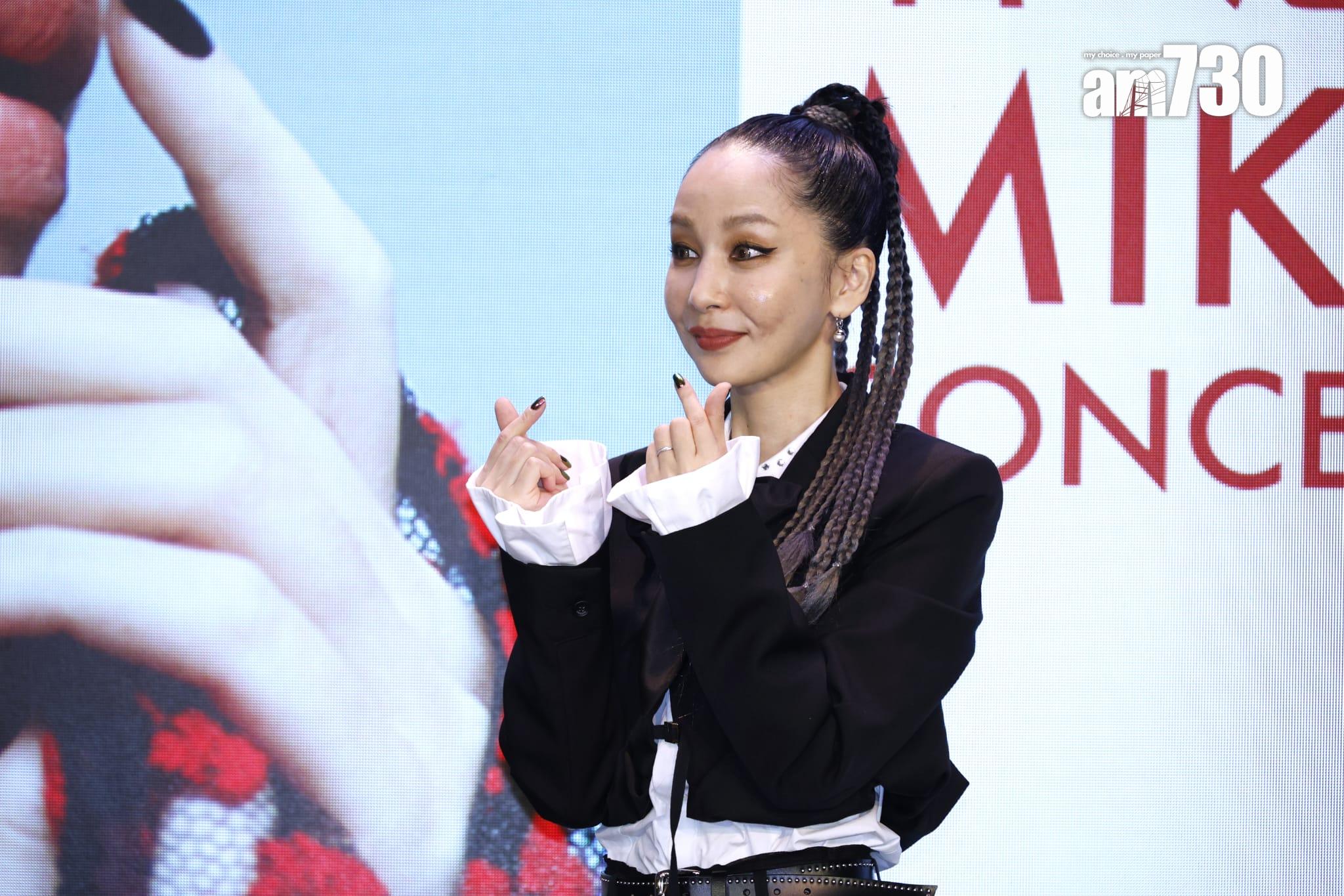 中島美嘉預祝明年2月亞博個唱成功。(林俊源攝)