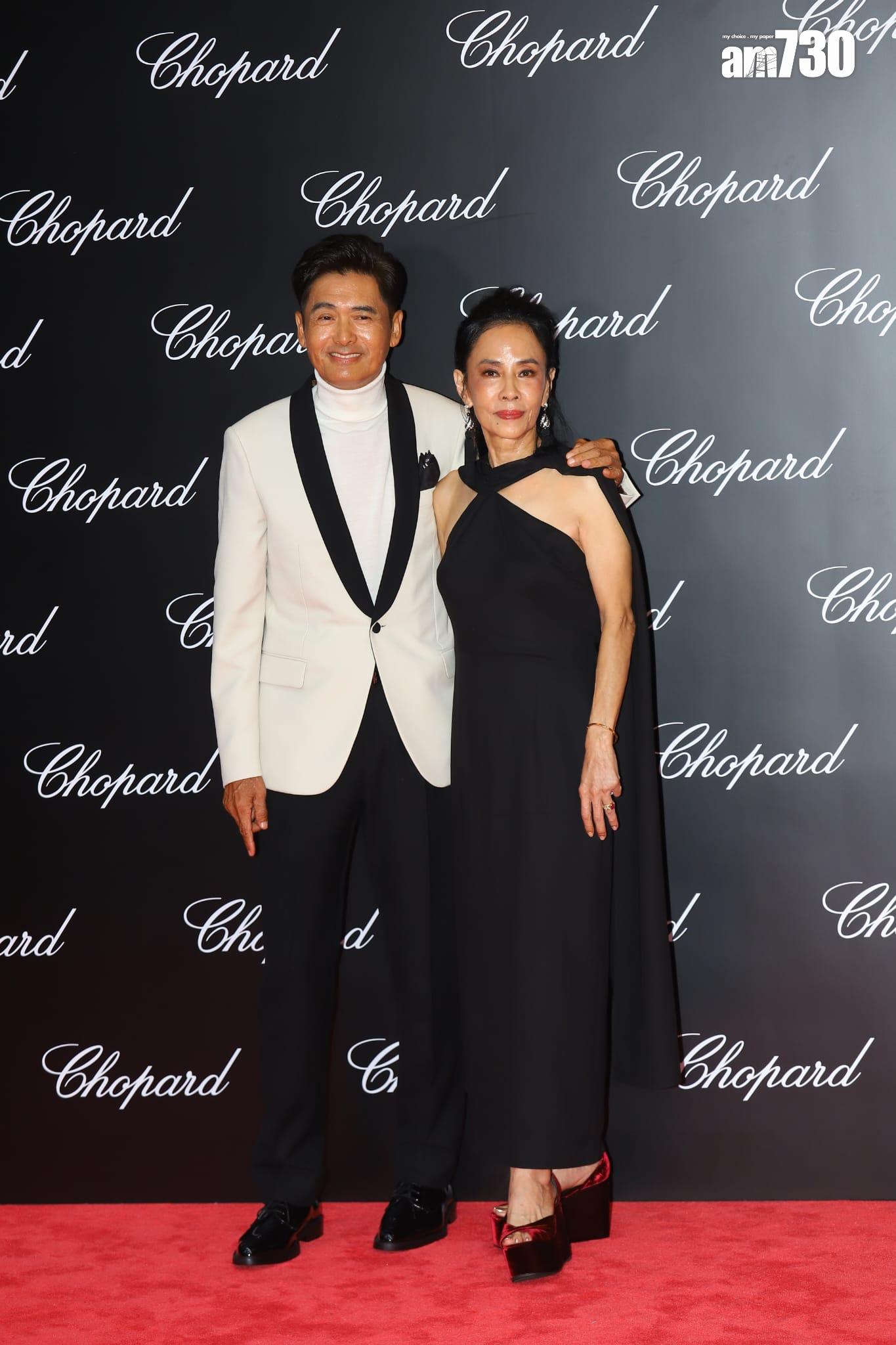 周潤發今日與發嫂一同出席盛會。