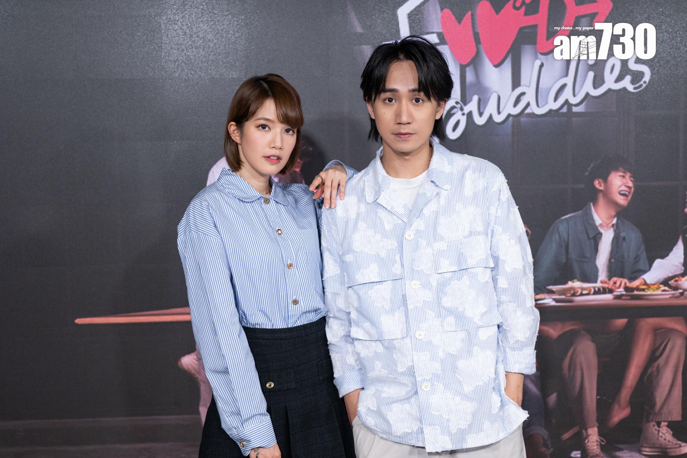 吳肇軒與蘇皓兒在劇集《Food Buddies》首次正式合作。(陳奕釗攝)