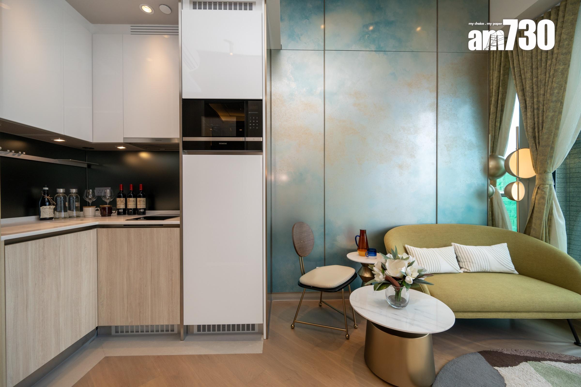 示範單位｜旺角ONE SOHO 285呎一房 逾3.4米高樓底設計 裝修時尚型格｜多圖