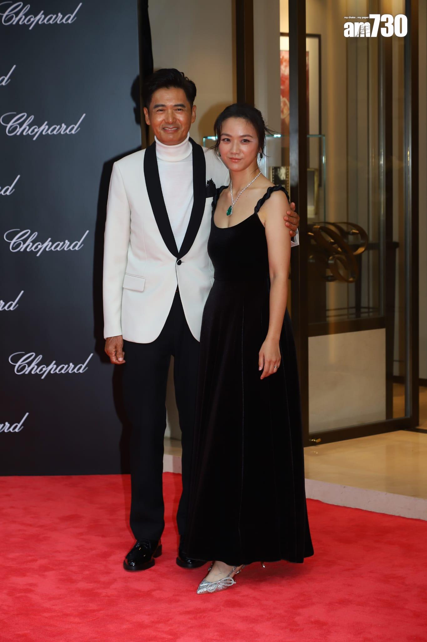 周潤發今日現身中環,盛會上還有影后湯唯。