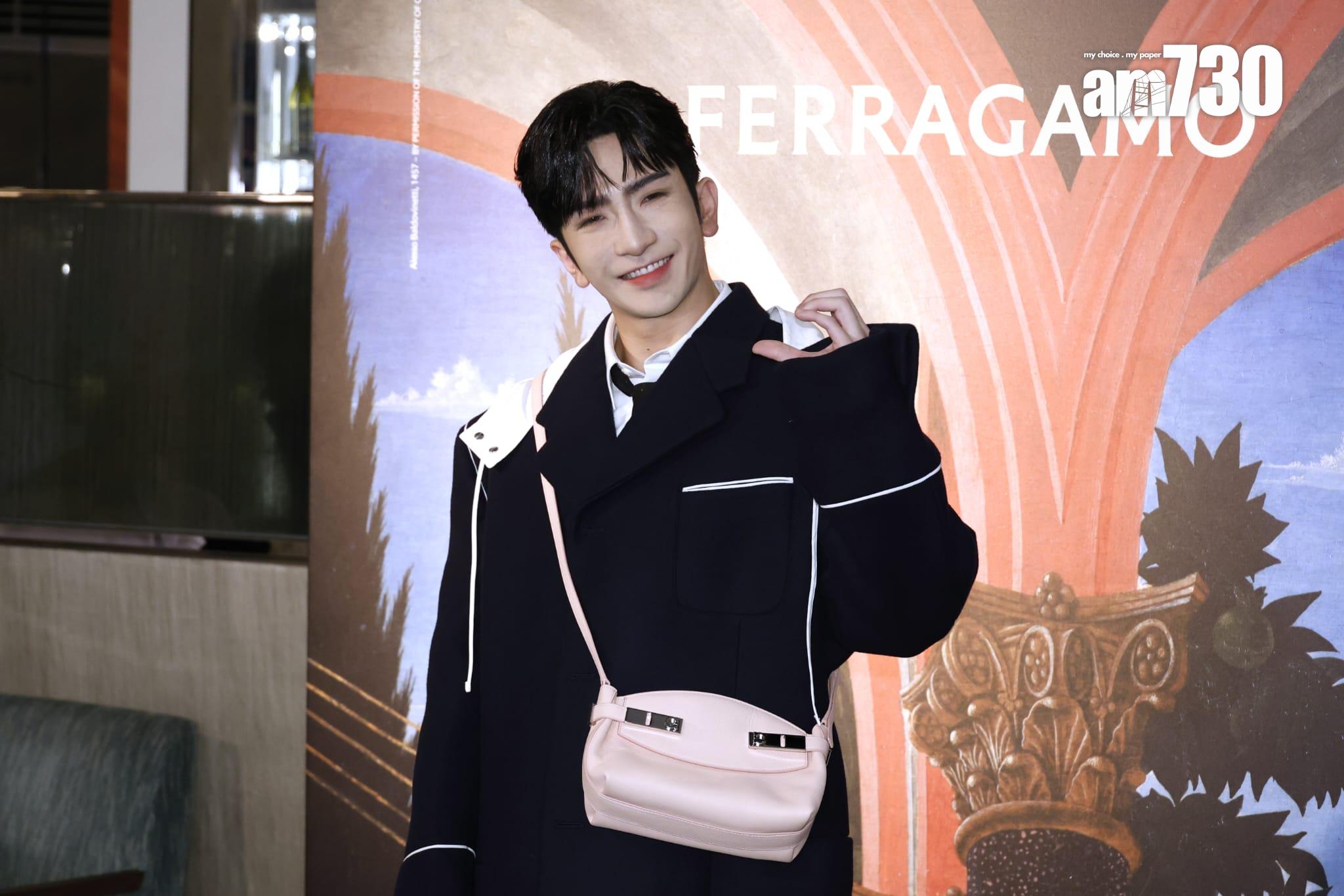 Anson Lo傍晚到中環置地廣場,出席品牌活動。