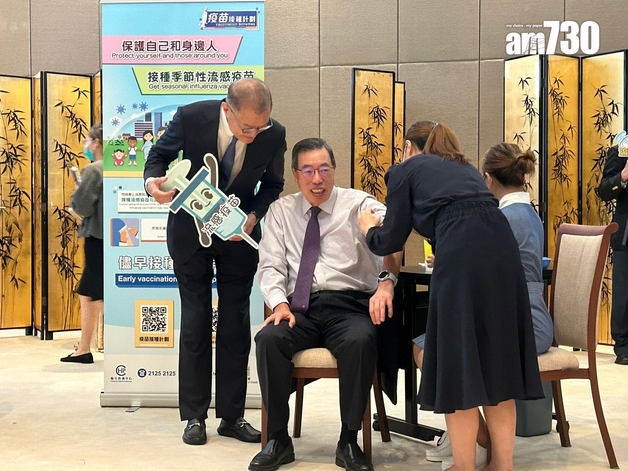 Ray Online|梁君彥自稱和張宇人是高危群組 呼籲接種流感疫苗(陳芷晴攝)