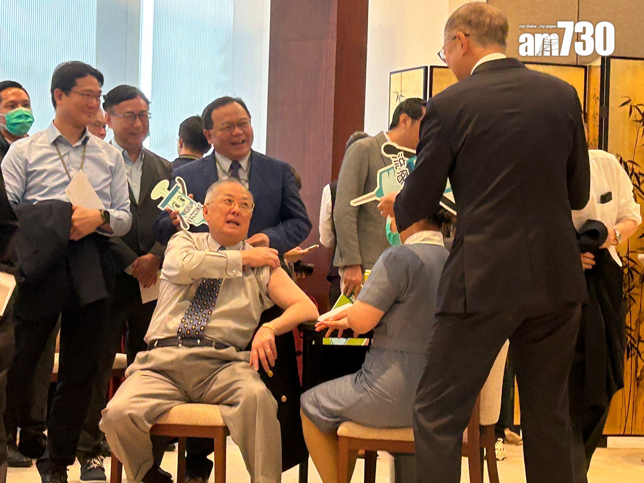 Ray Online|梁君彥自稱和張宇人是高危群組 呼籲接種流感疫苗(陳芷晴攝)