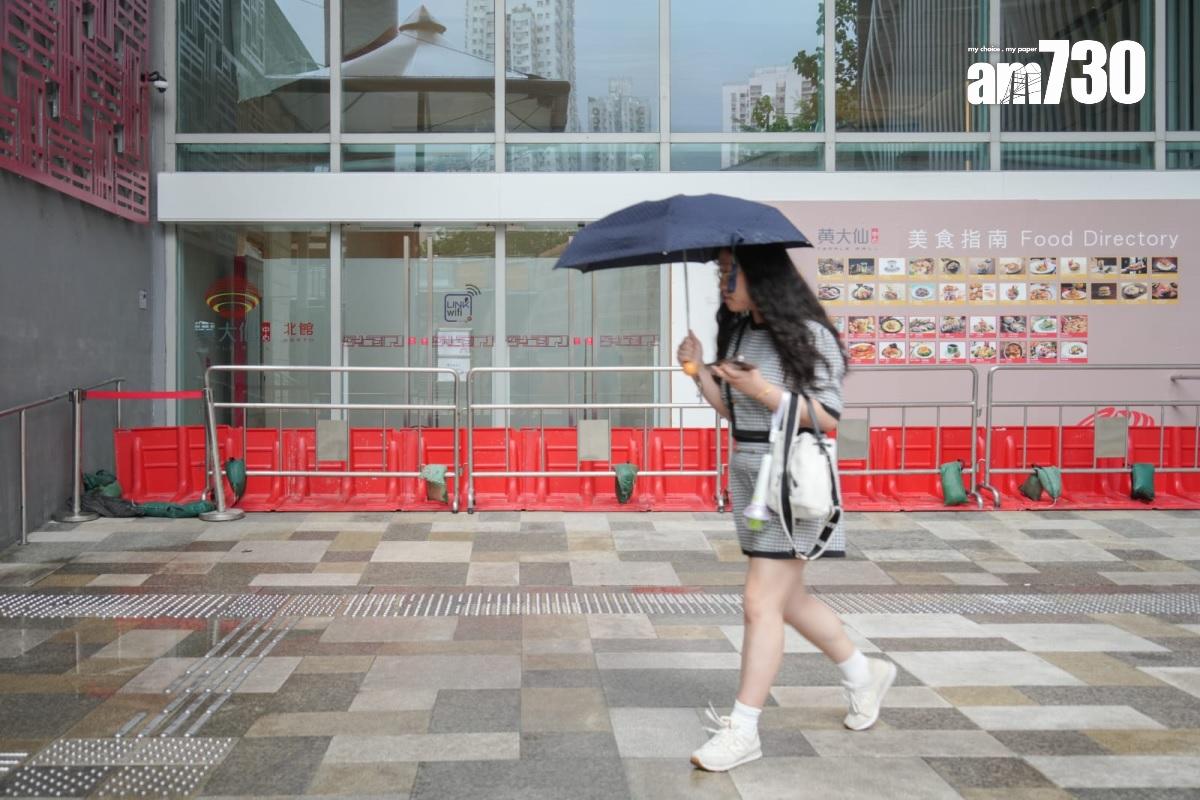 颱風小犬|天文台已發出八號東北烈風或暴風信號,本港多區有雨。(李睿哲攝)