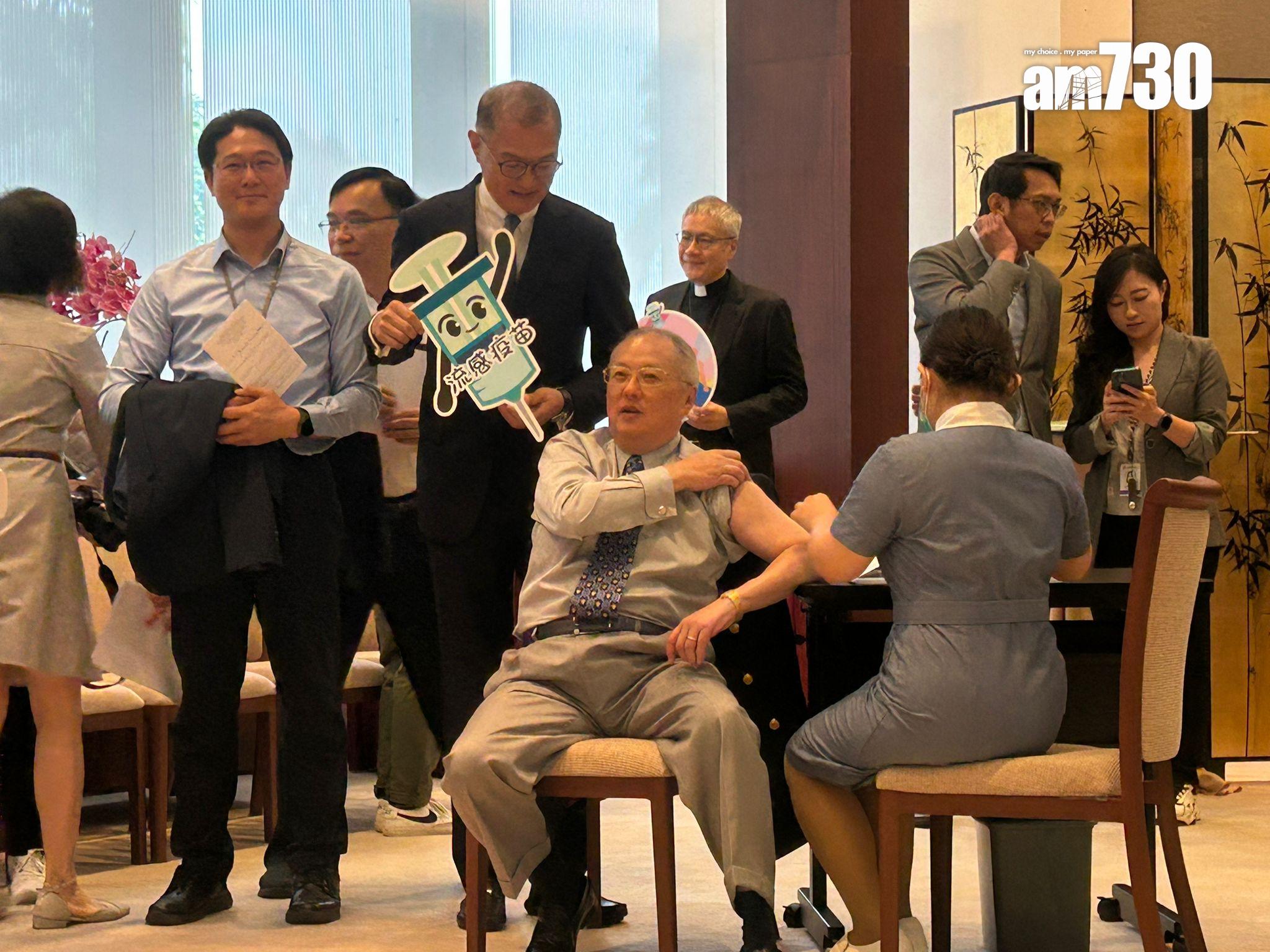 Ray Online|梁君彥自稱和張宇人是高危群組 呼籲接種流感疫苗(陳芷晴攝)