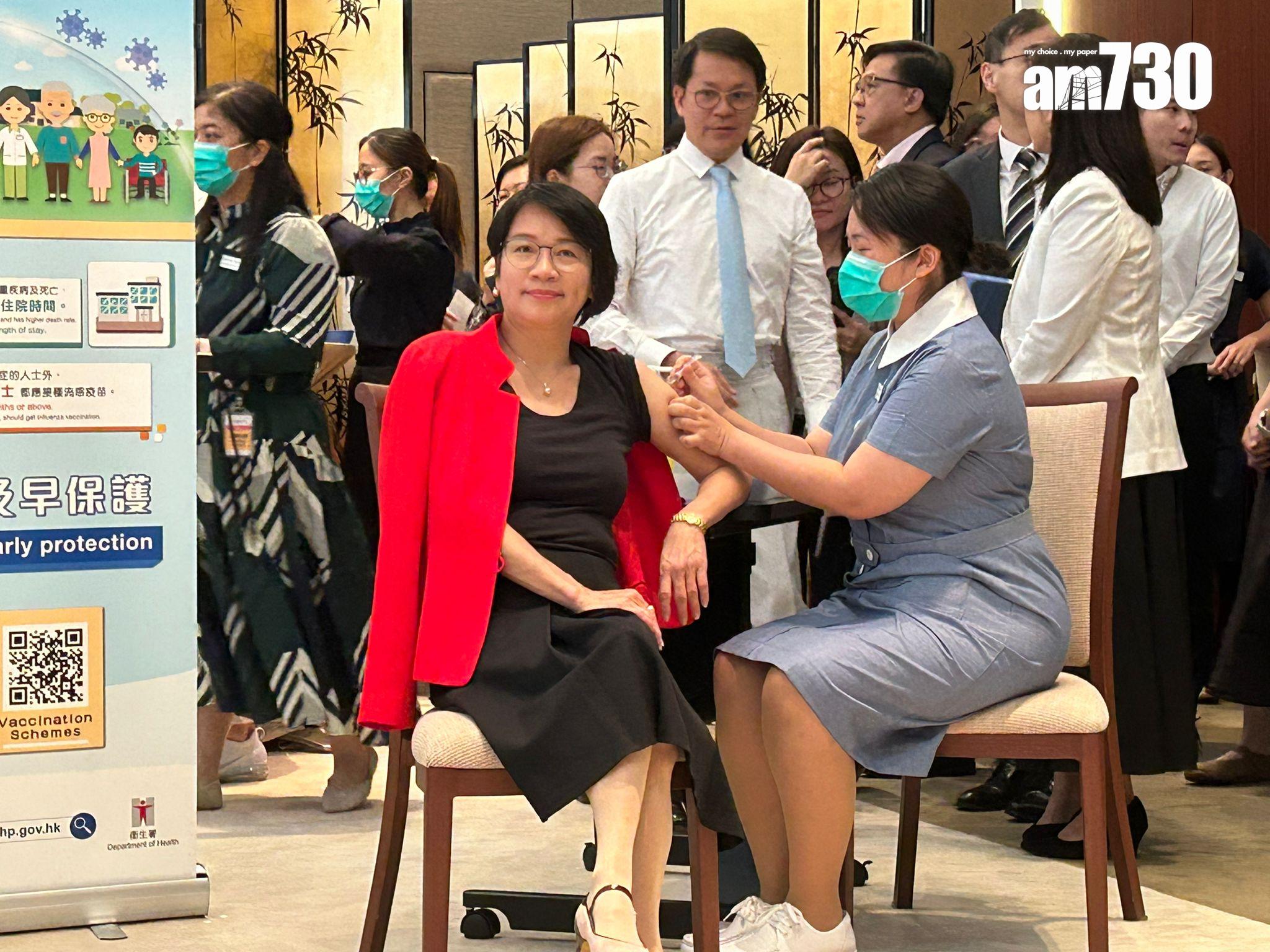 Ray Online|梁君彥自稱和張宇人是高危群組 呼籲接種流感疫苗(陳芷晴攝)