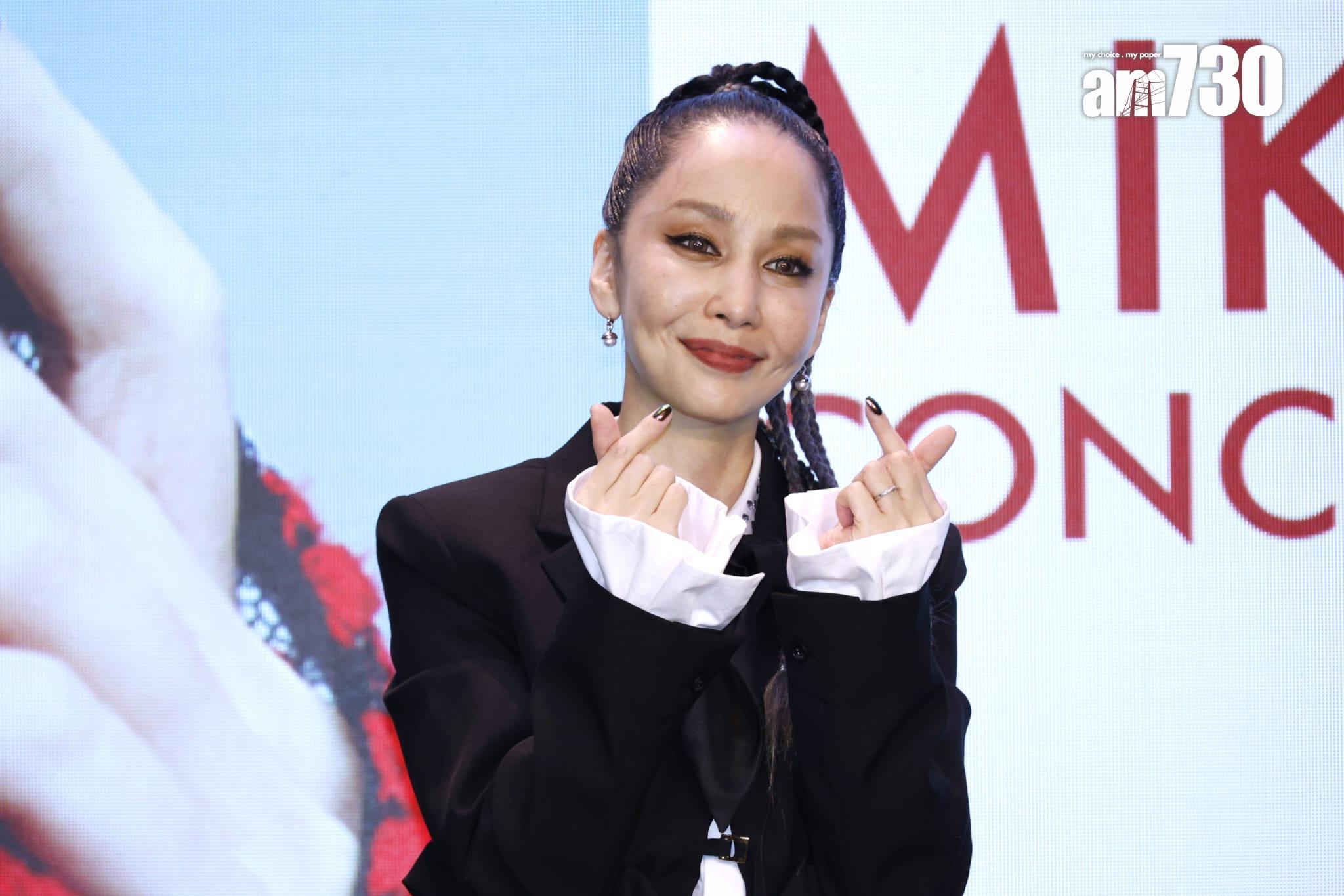 中島美嘉預祝明年2月亞博個唱成功。(林俊源攝)