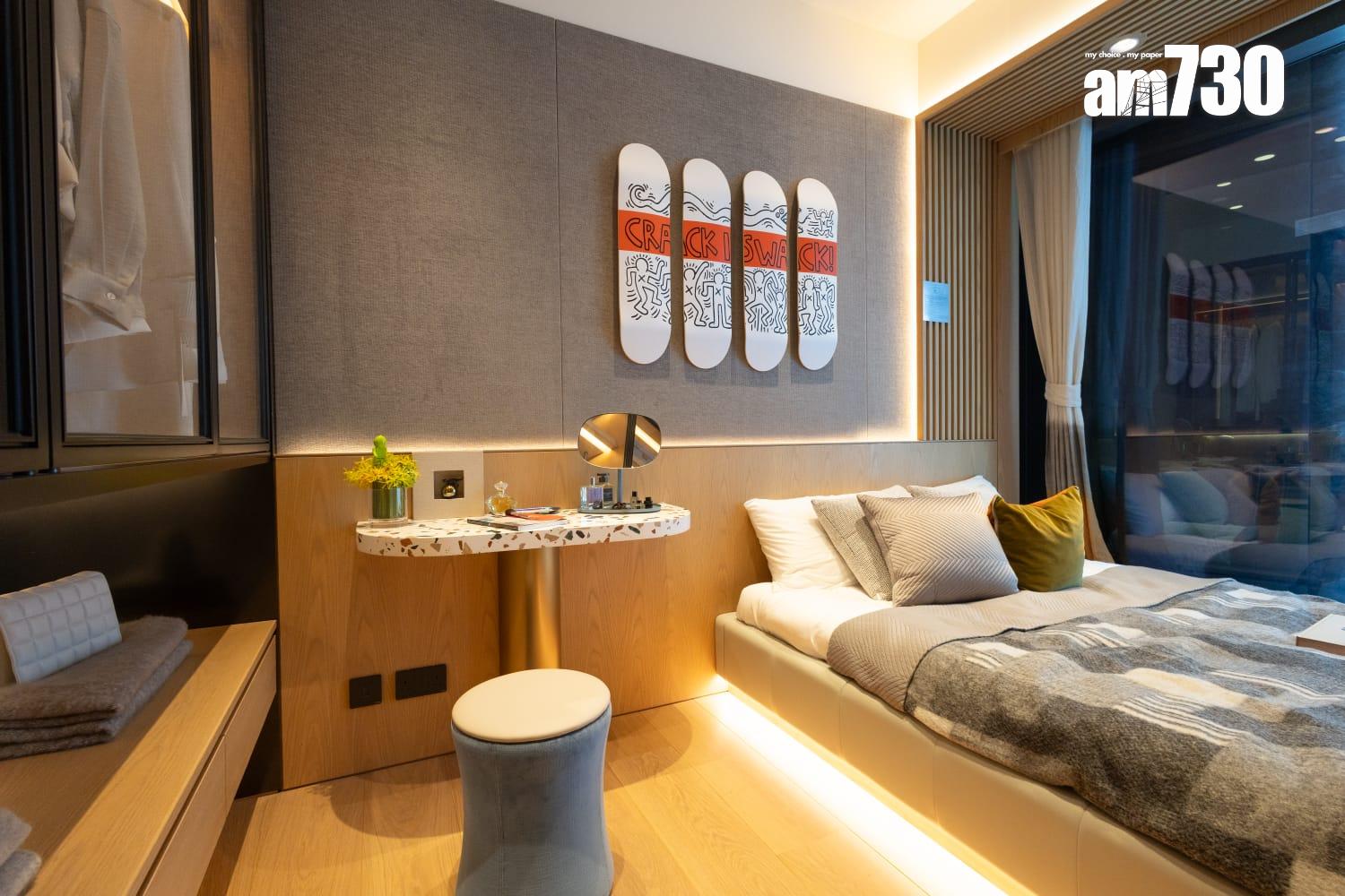 示範單位|啟德海灣第1期553呎兩房 一改動變身擁迷你居家酒吧|多圖