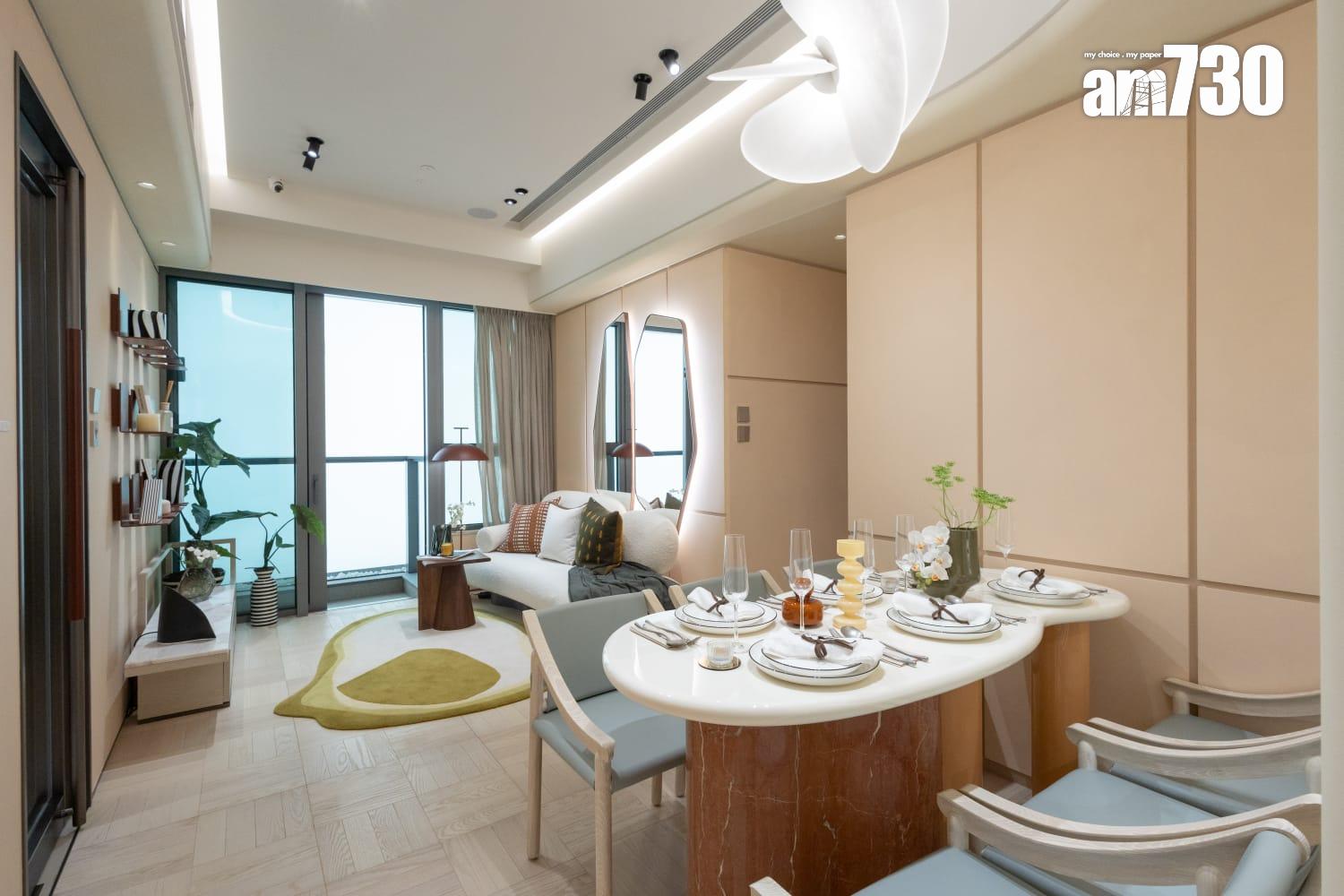 NOVO LAND第2A期示範單位|724呎三房套梗廚間隔連裝修 設計展現簡約北歐風格|屯門新盤