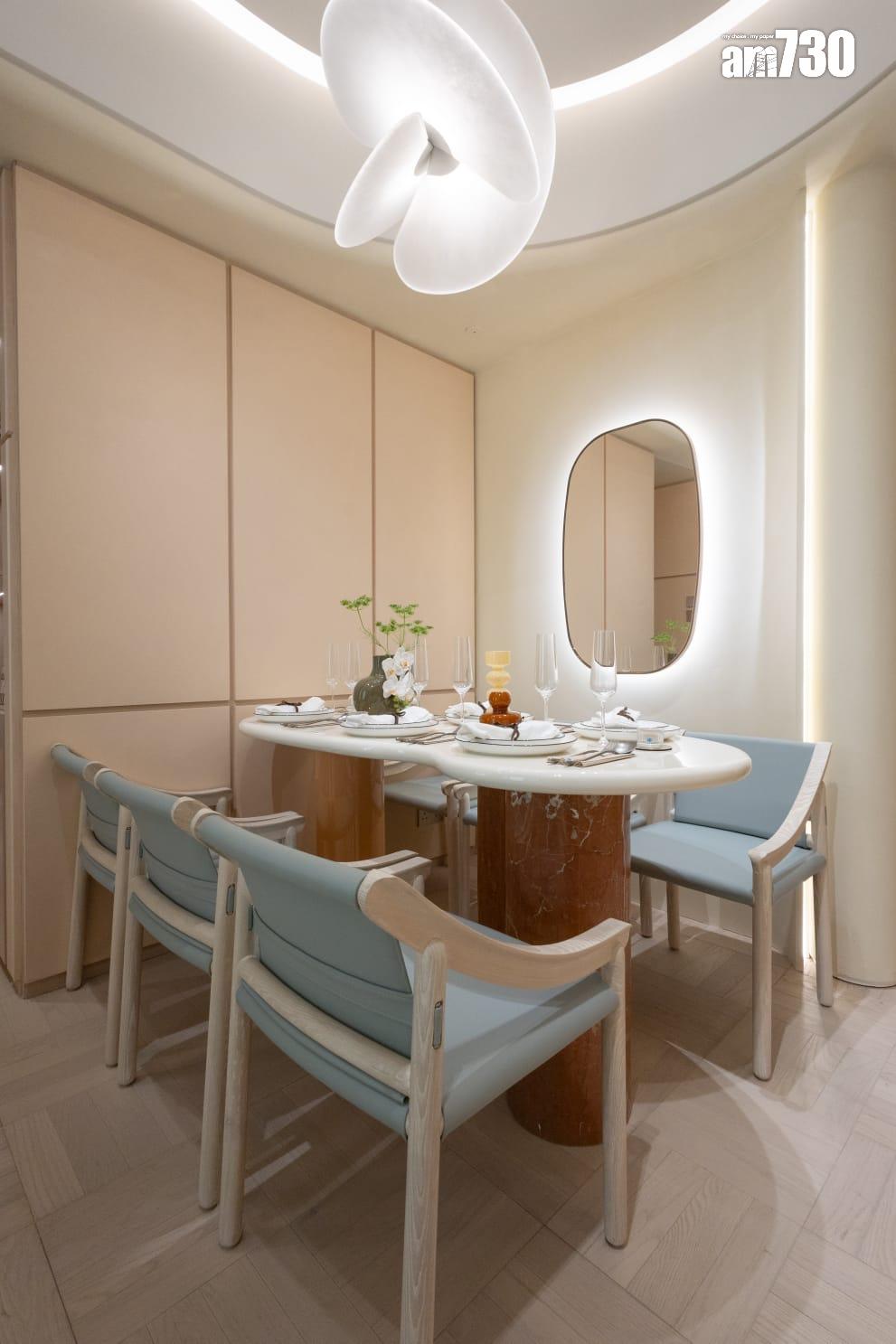 NOVO LAND第2A期示範單位|724呎三房套梗廚間隔連裝修 設計展現簡約北歐風格|屯門新盤