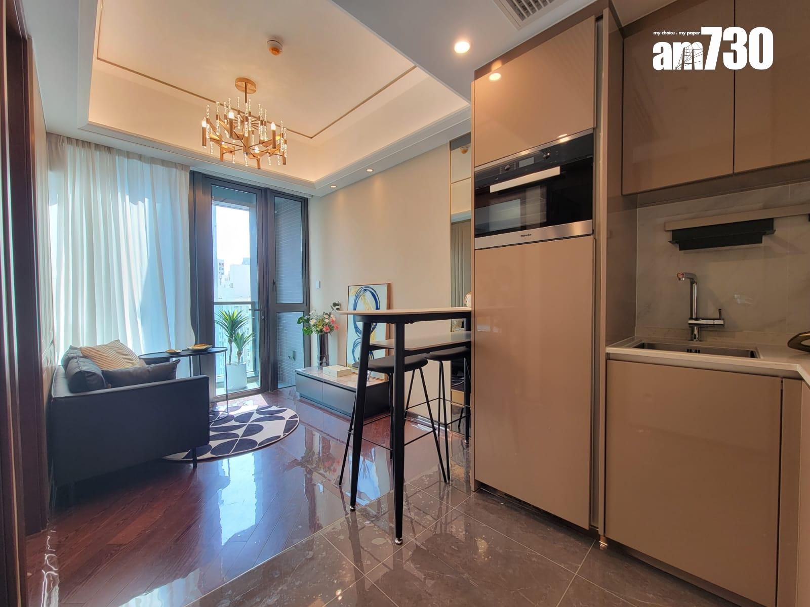 示範單位|睿峰319呎連裝修傢俬一房 現代奢華設計風格|多圖