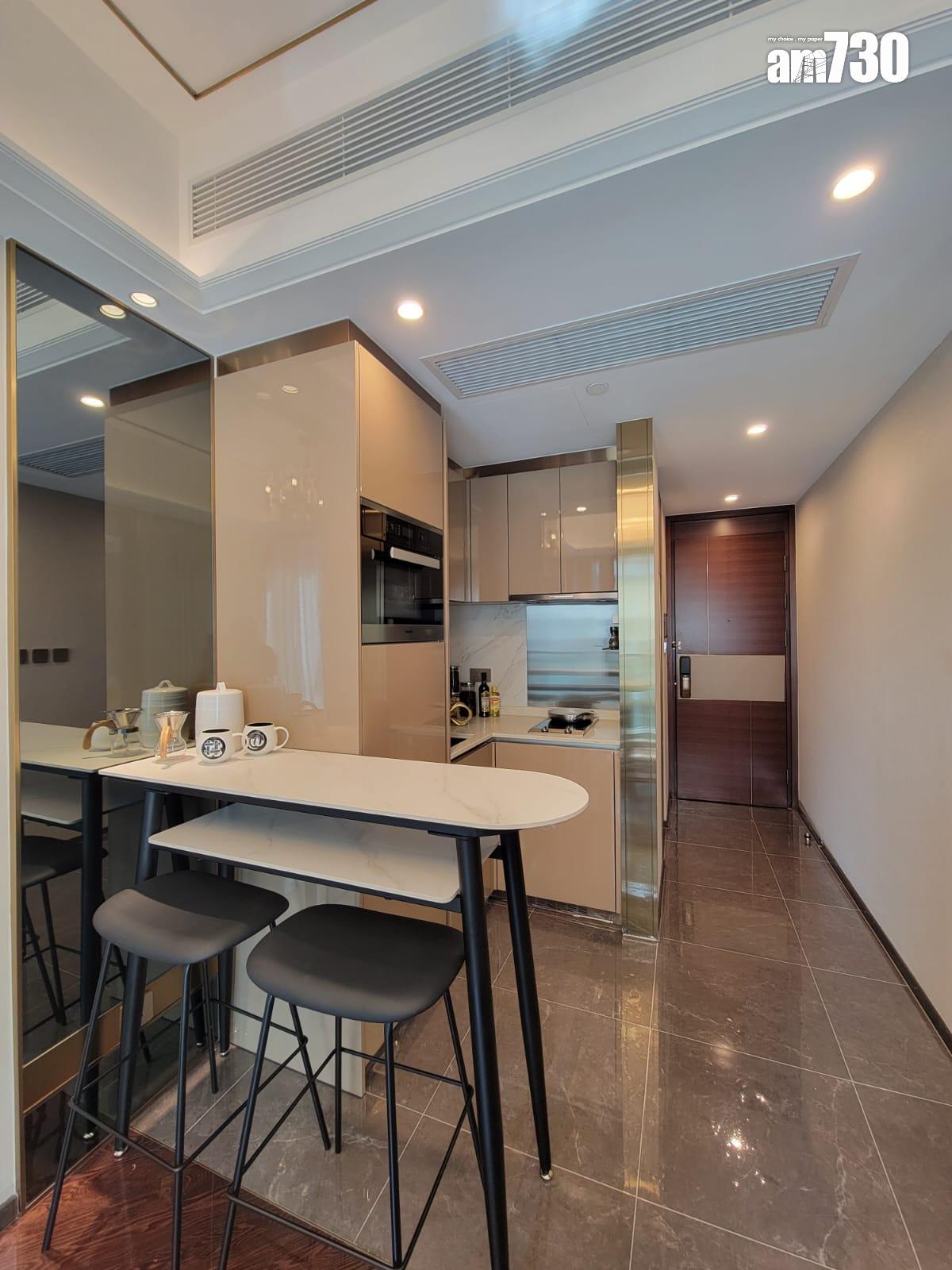 示範單位|睿峰319呎連裝修傢俬一房 現代奢華設計風格|多圖