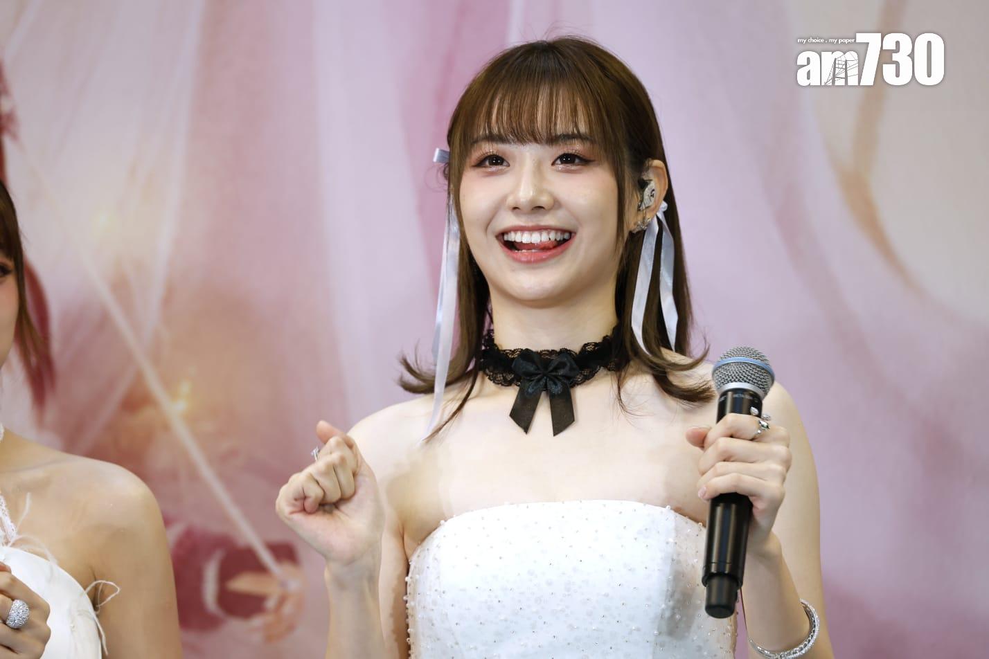 《Lolly Talk Little Things Concert 2023》記招,Lolly Talk成員Sinnie吳倩怡。(林俊源攝)