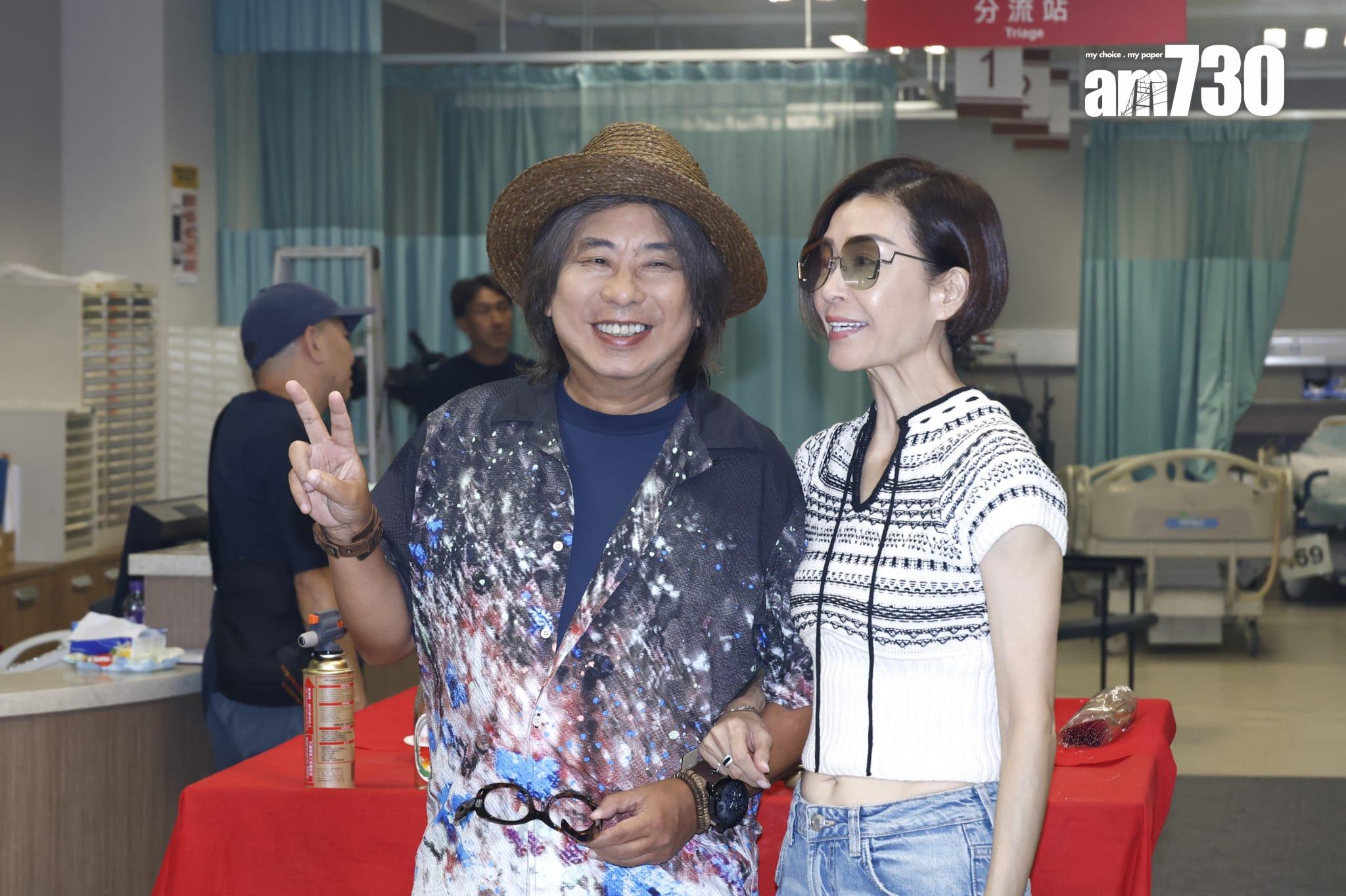 林敏驄和伍詠薇在戲中合演前夫前妻。 (林俊源攝)