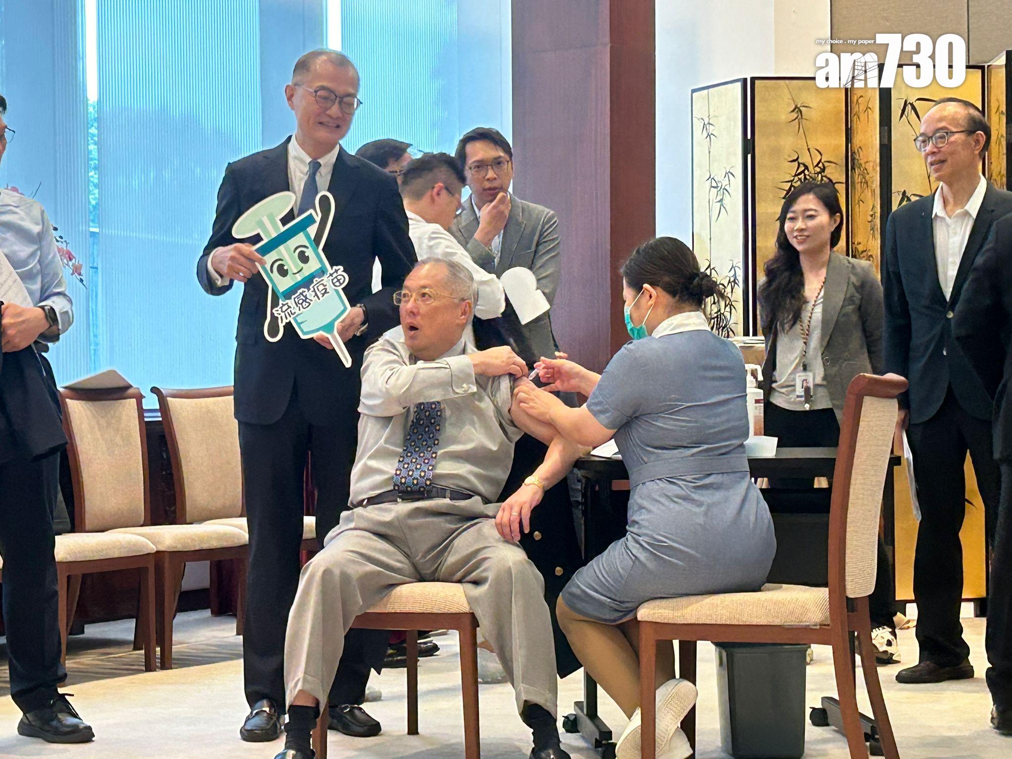 Ray Online|梁君彥自稱和張宇人是高危群組 呼籲接種流感疫苗(陳芷晴攝)