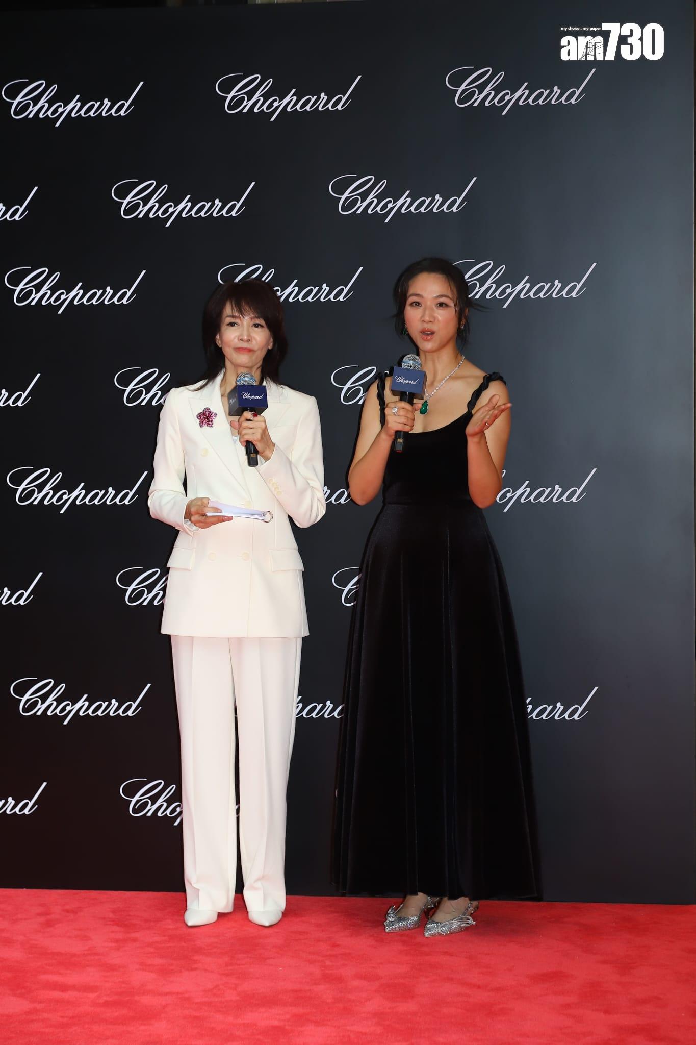 湯唯今日於中環出席珠寶旗艦店周年慶典。