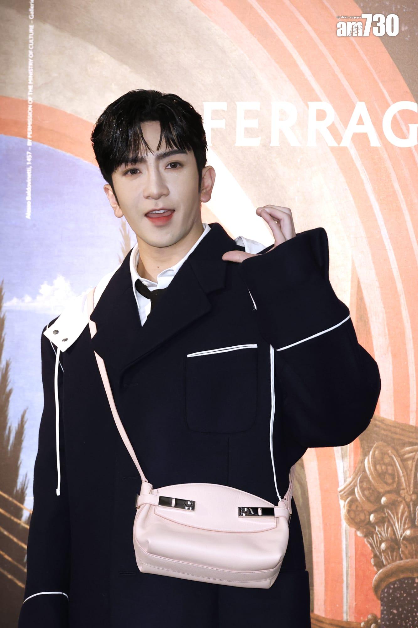 Anson Lo現身中環置地廣場出席品牌活動。