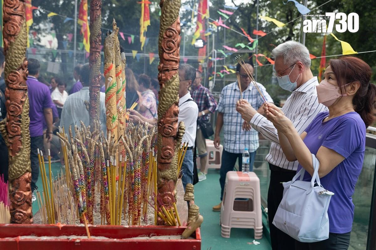全港唯一水上天后廟已在銅鑼灣避風塘旁邊「登陸」。(蘇文傑攝)