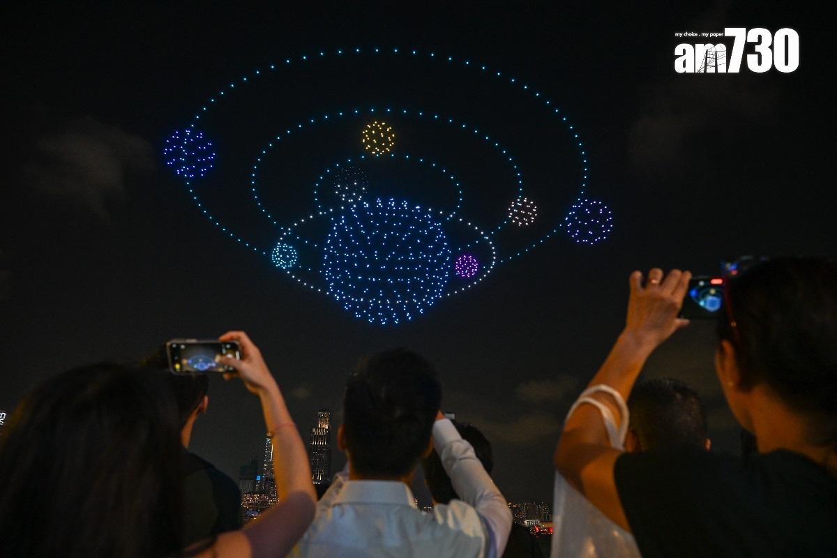 灣仔「海濱藝遊坊」首階段設有無人機表演。(資料圖片/陳奕釗攝)