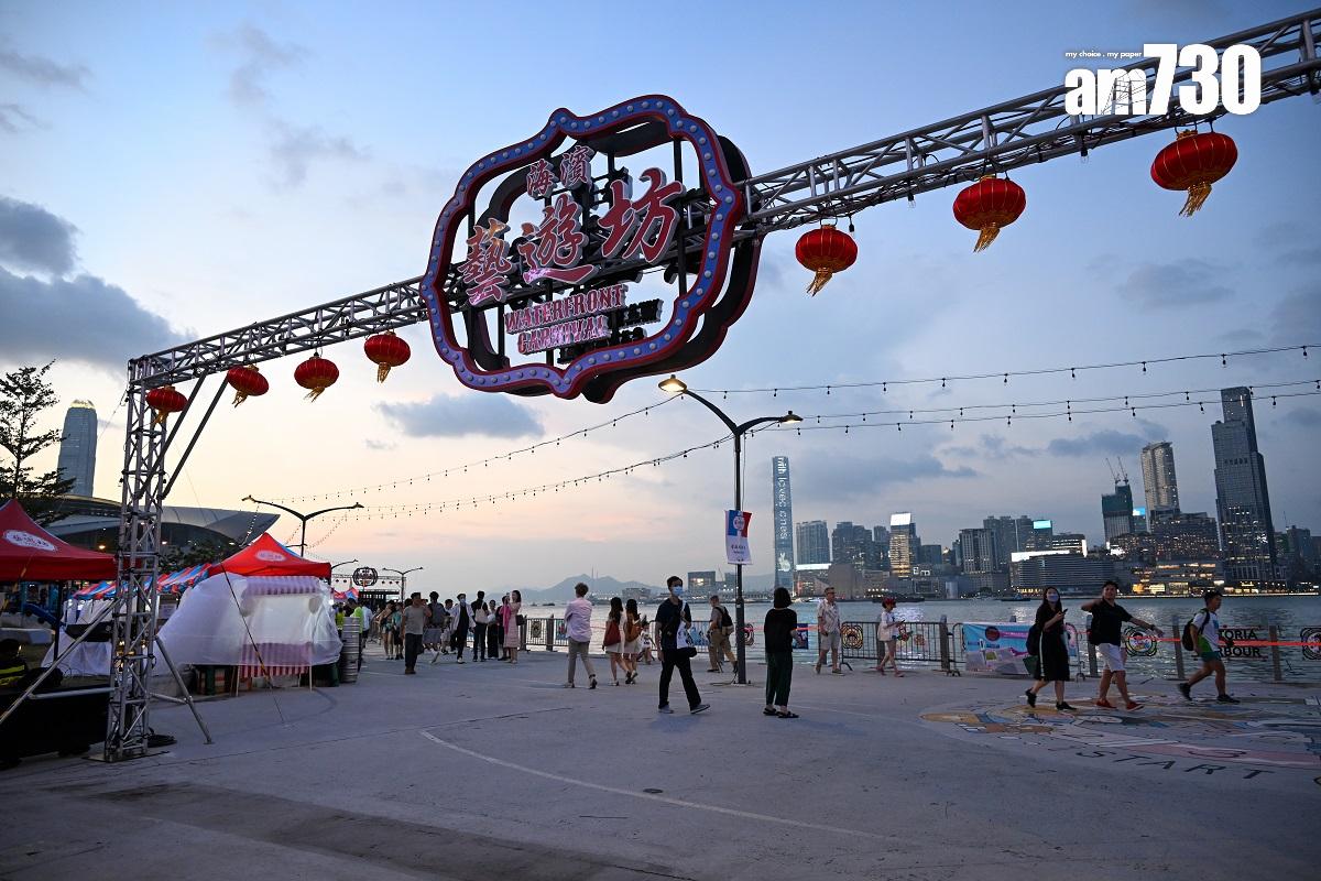 灣仔「海濱藝遊坊」首階段一度沒有電力供應。(資料圖片/陳奕釗攝)