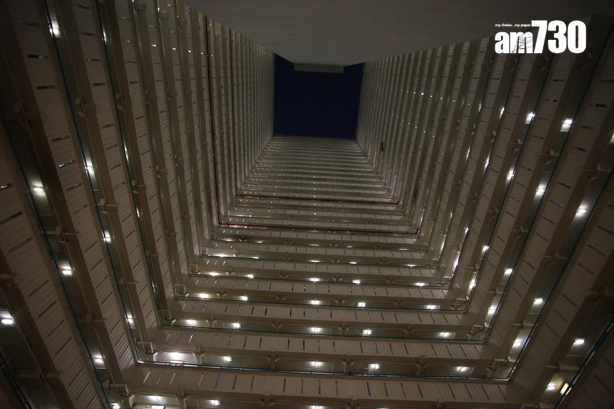 單塔式公屋內的天井設計,圖為坪石邨。(資料圖片)