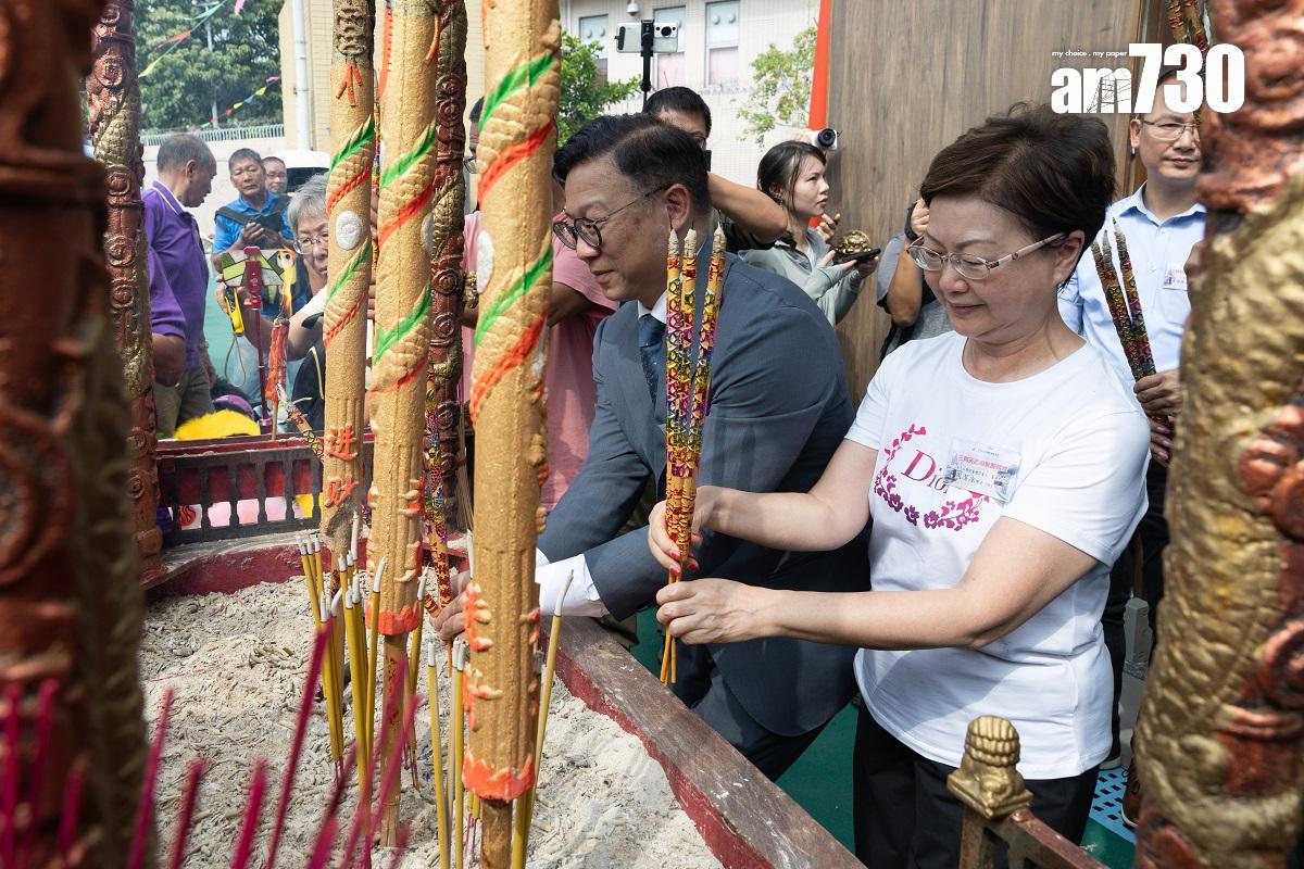全港唯一水上天后廟已在銅鑼灣避風塘旁邊「登陸」。(蘇文傑攝)