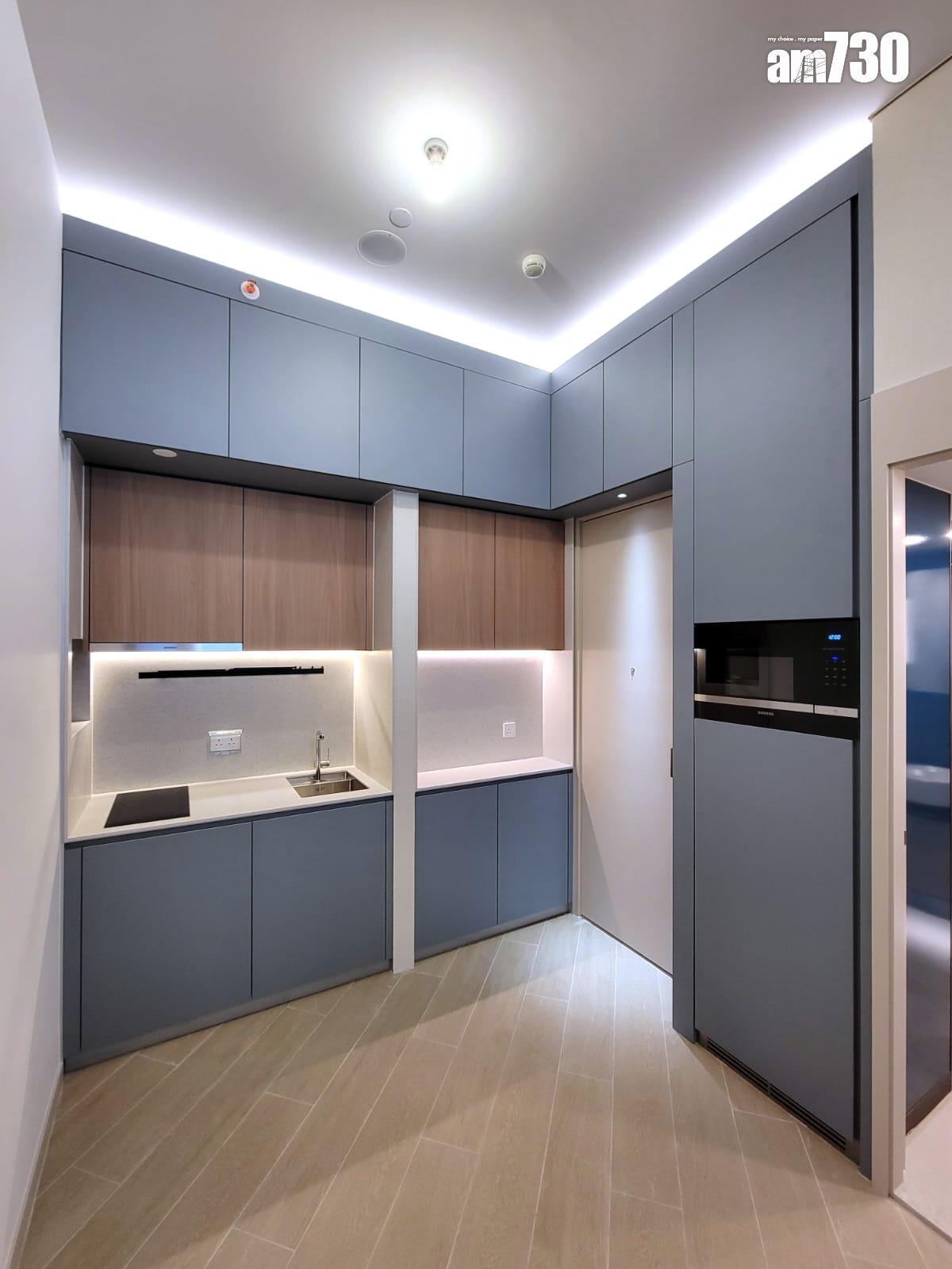 曉柏峰示範單位|411呎兩房直擊 3.5米特高樓底+「三合一」露台設計 別具空間感|多圖