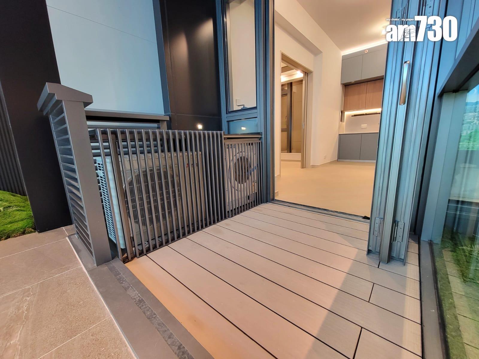 曉柏峰示範單位|411呎兩房直擊 3.5米特高樓底+「三合一」露台設計 別具空間感|多圖