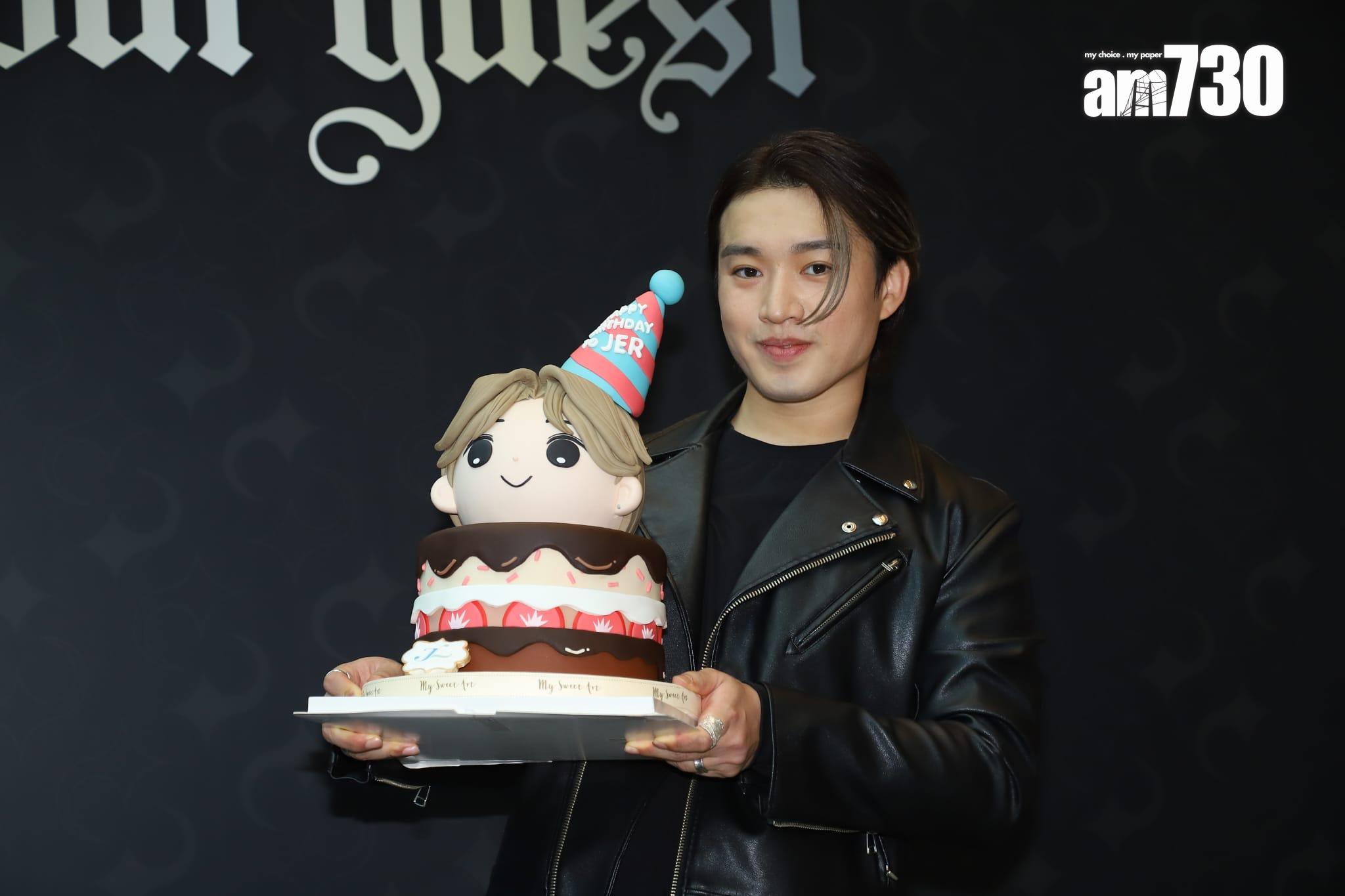 Jer柳應廷今日到尖沙咀舉辦生日聚會及柳應廷作品展。