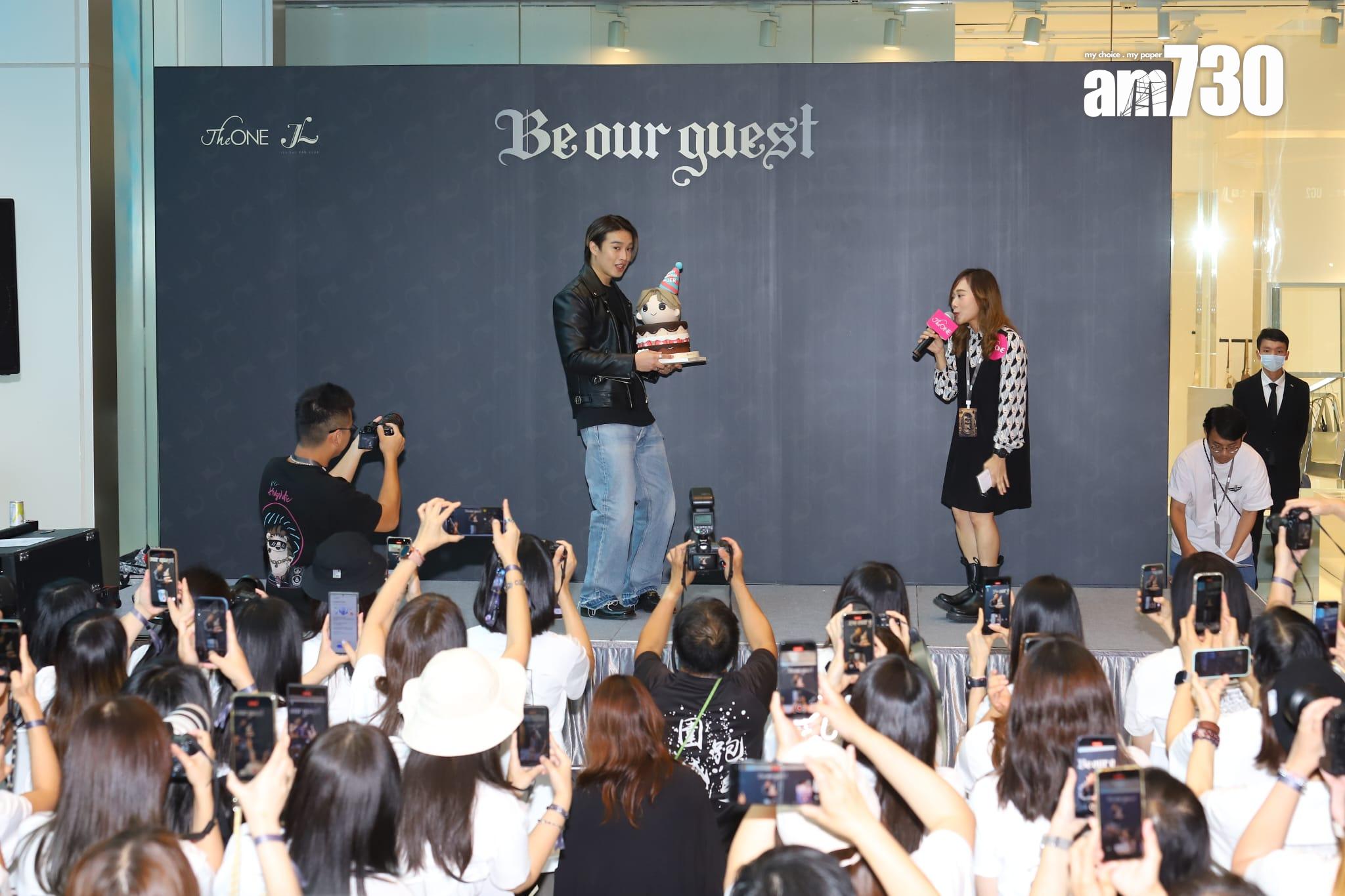 Jer柳應廷今日親自現身活動開幕禮。 (羅錦鴻攝)