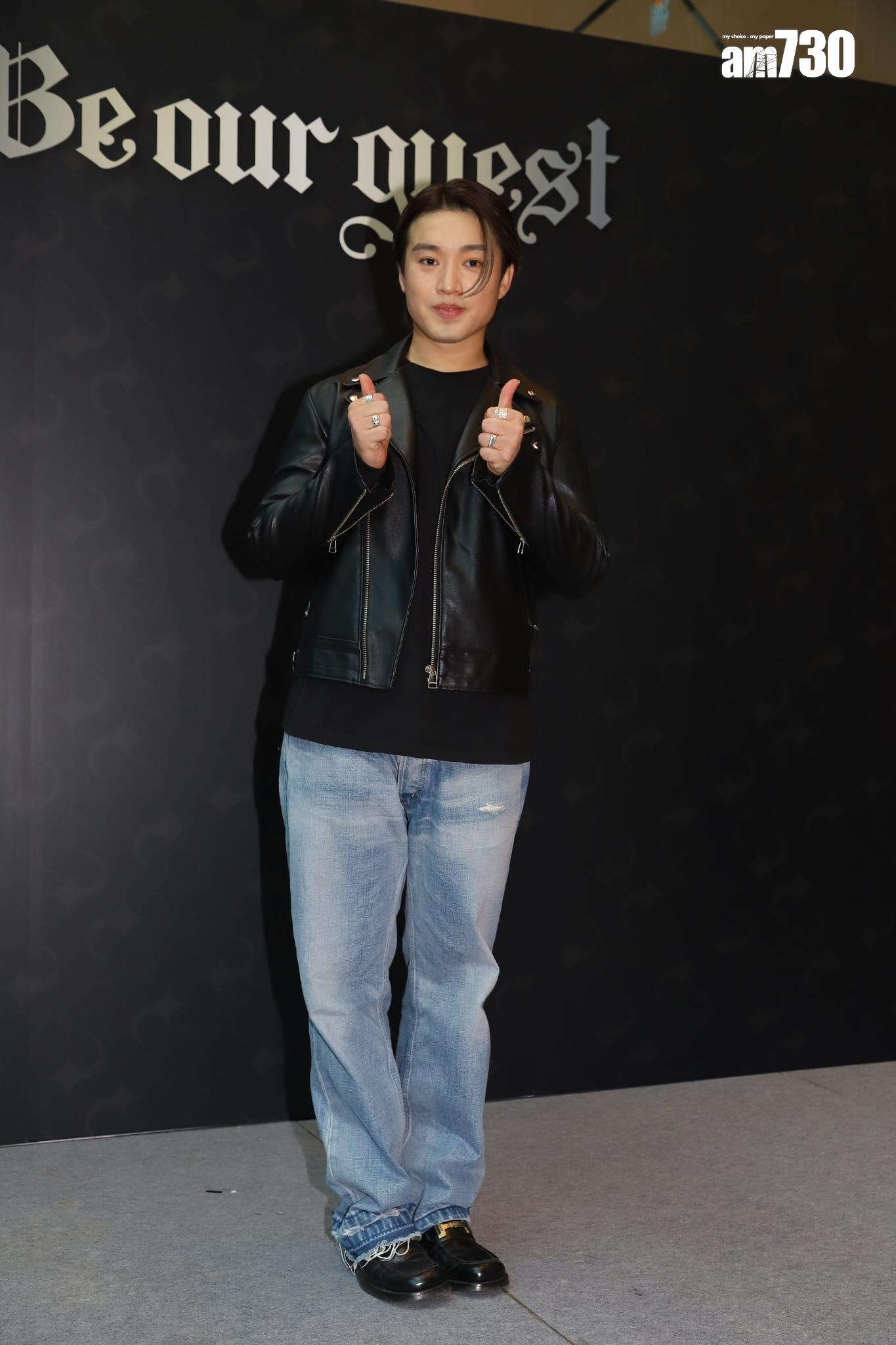 Jer柳應廷今日到尖沙咀舉辦生日聚會及柳應廷作品展。 (羅錦鴻攝)