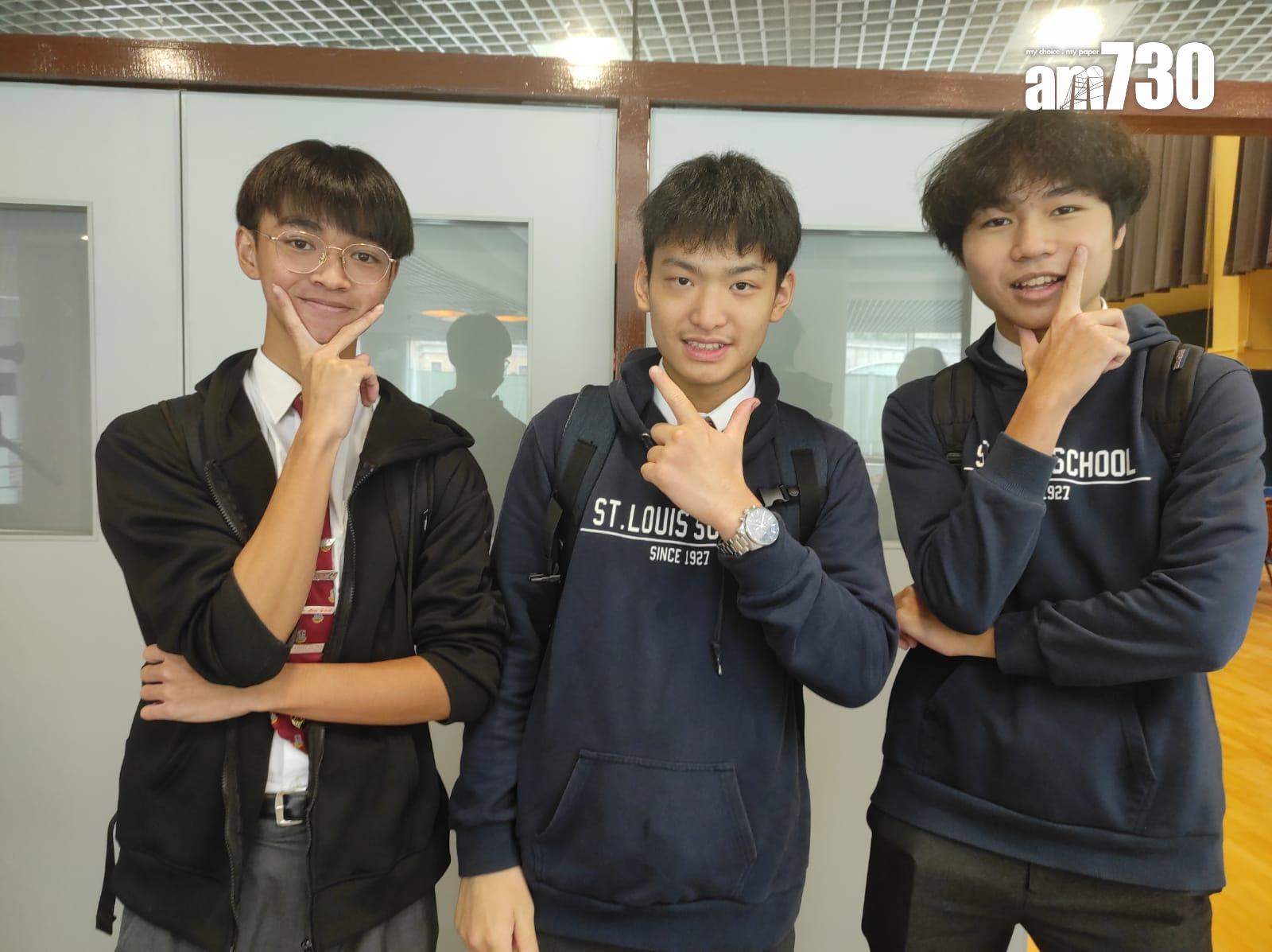 聖類斯中學學生表示產品不會觸及政治議題(李朗僑攝)