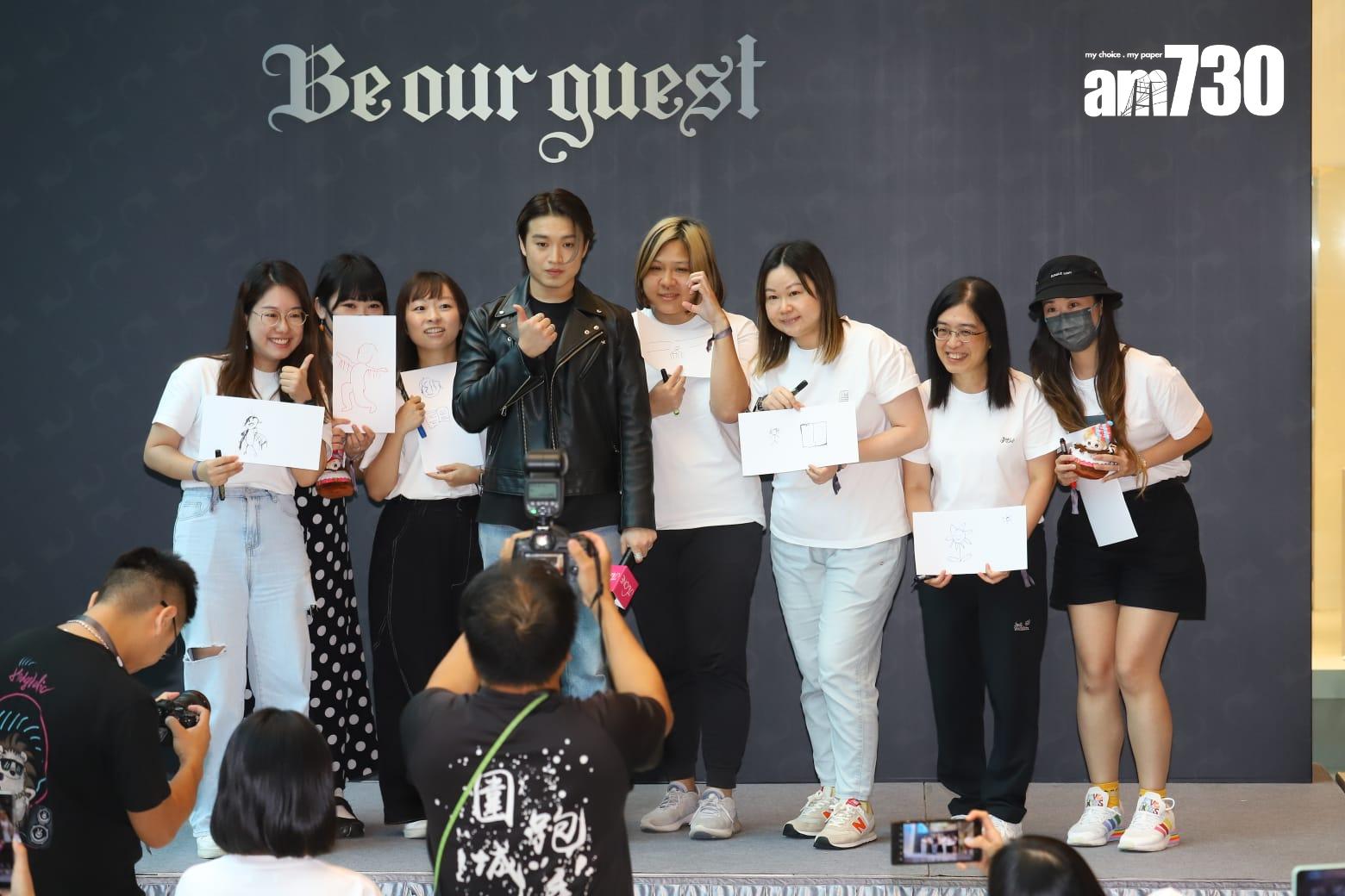 Jer柳應廷與60位幸運柳柳粉提前慶生。 (羅錦鴻攝)