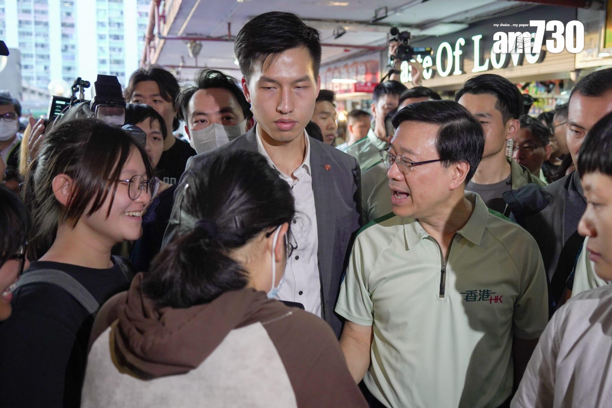 李家超落區視察(李睿哲攝)