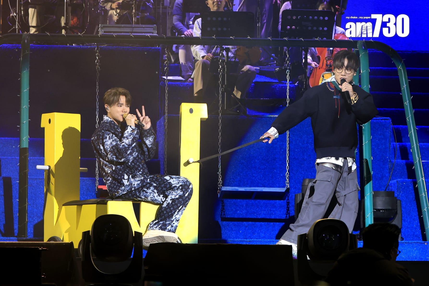 張敬軒X林家謙《The Perfect Match》拉闊音樂會。(林俊源攝)