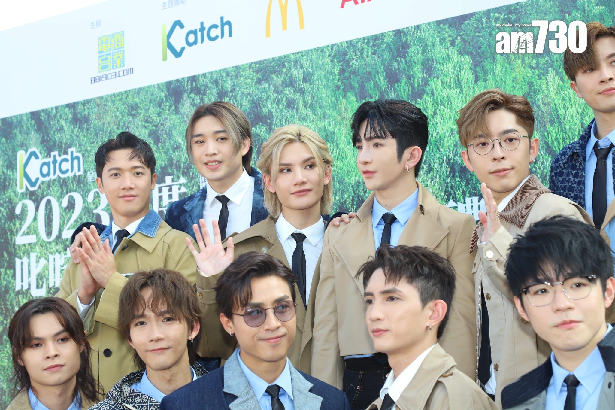 MIRROR今日出席昂坪360舉行的叱咤記者會。 (羅錦鴻攝)