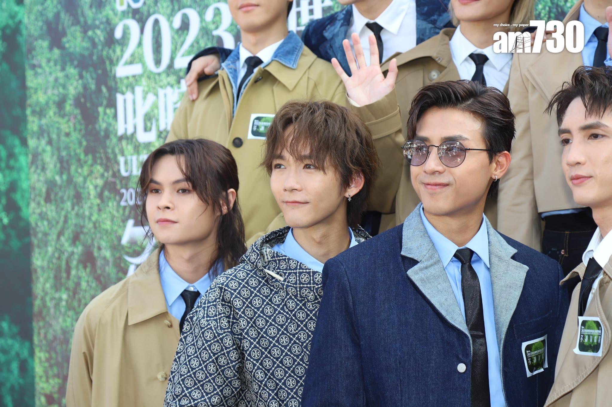 MIRROR今日出席昂坪360舉行的叱咤記者會。 (羅錦鴻攝)