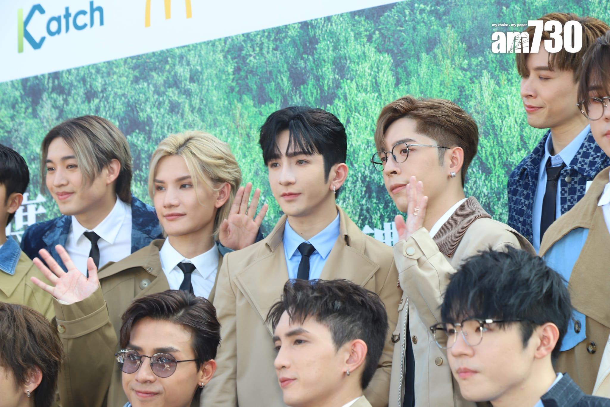 MIRROR今日出席昂坪360舉行的叱咤記者會。 (羅錦鴻攝)