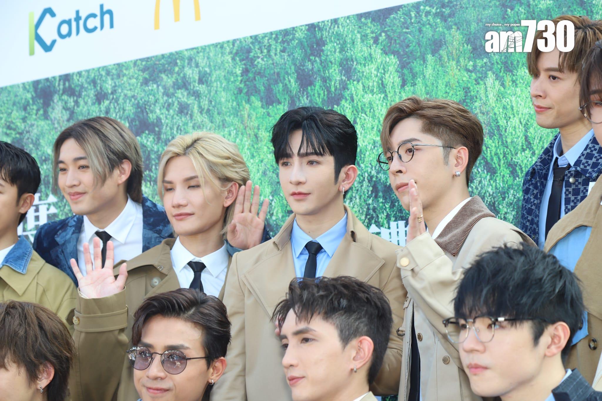 MIRROR今日出席昂坪360舉行的叱咤記者會。 (羅錦鴻攝)