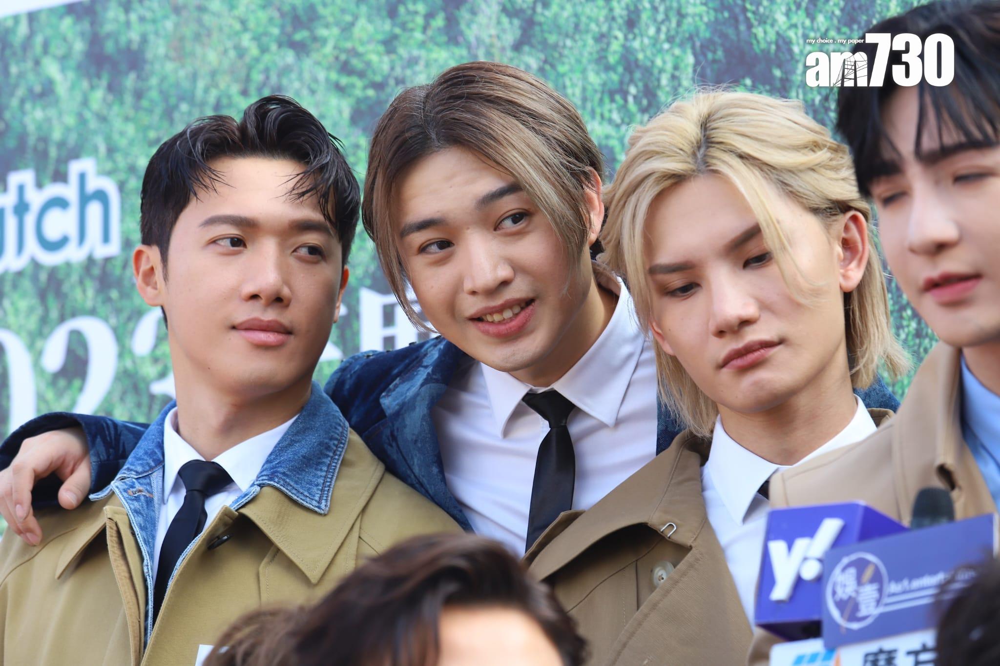 MIRROR今日出席昂坪360舉行的叱咤記者會。 (羅錦鴻攝)