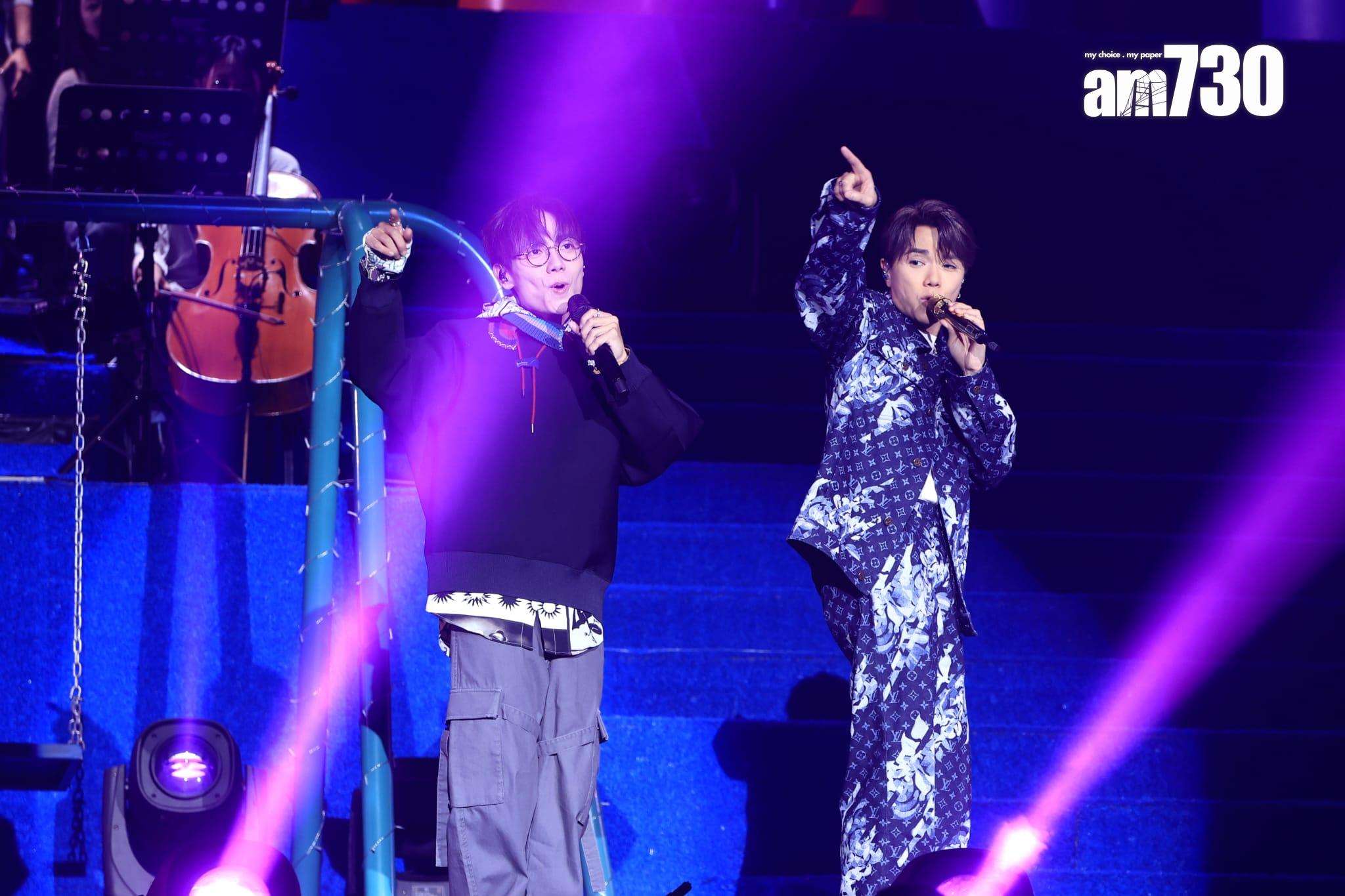 張敬軒X林家謙《The Perfect Match》拉闊音樂會。(林俊源攝)