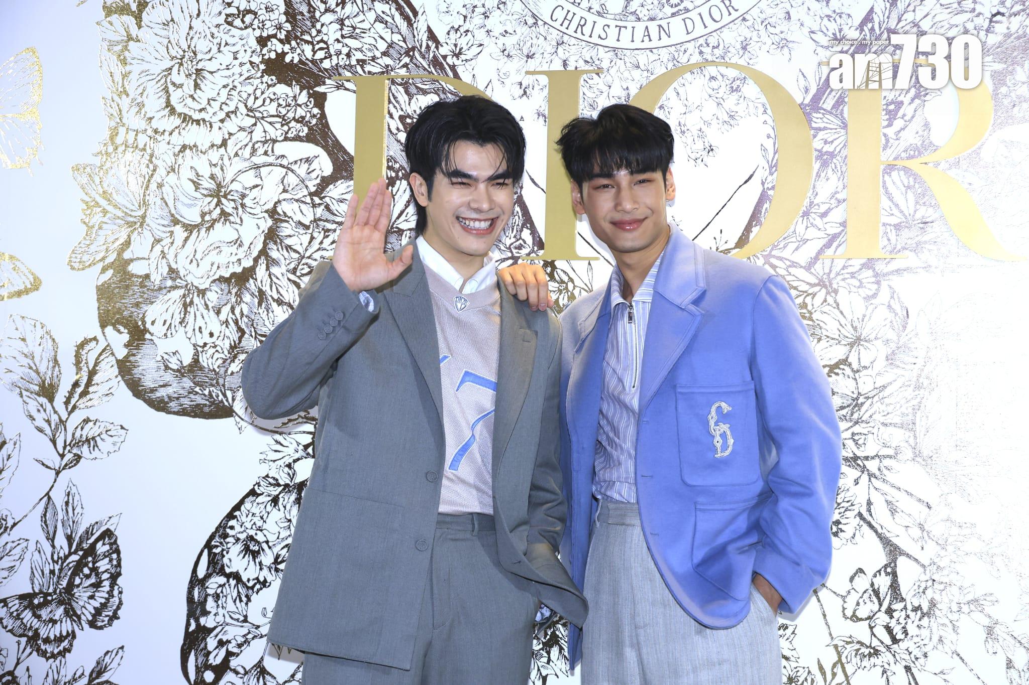 Mile與Apo獲Dior邀請出席星期二在尖沙咀舉行的大型活動。