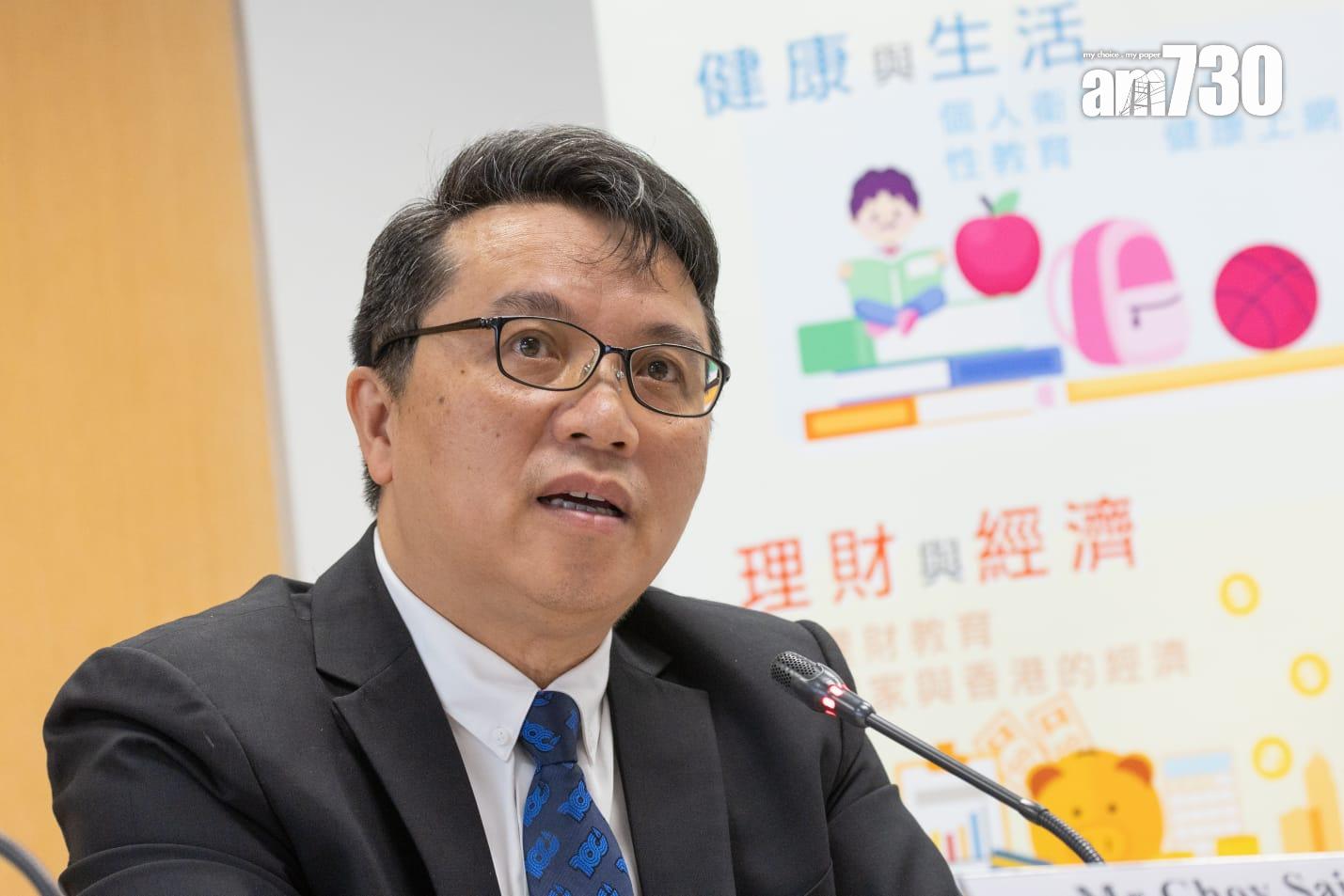 教育局簡介小學科學科及人文科課程框架,圖為蔡世鴻。(蘇文傑攝)