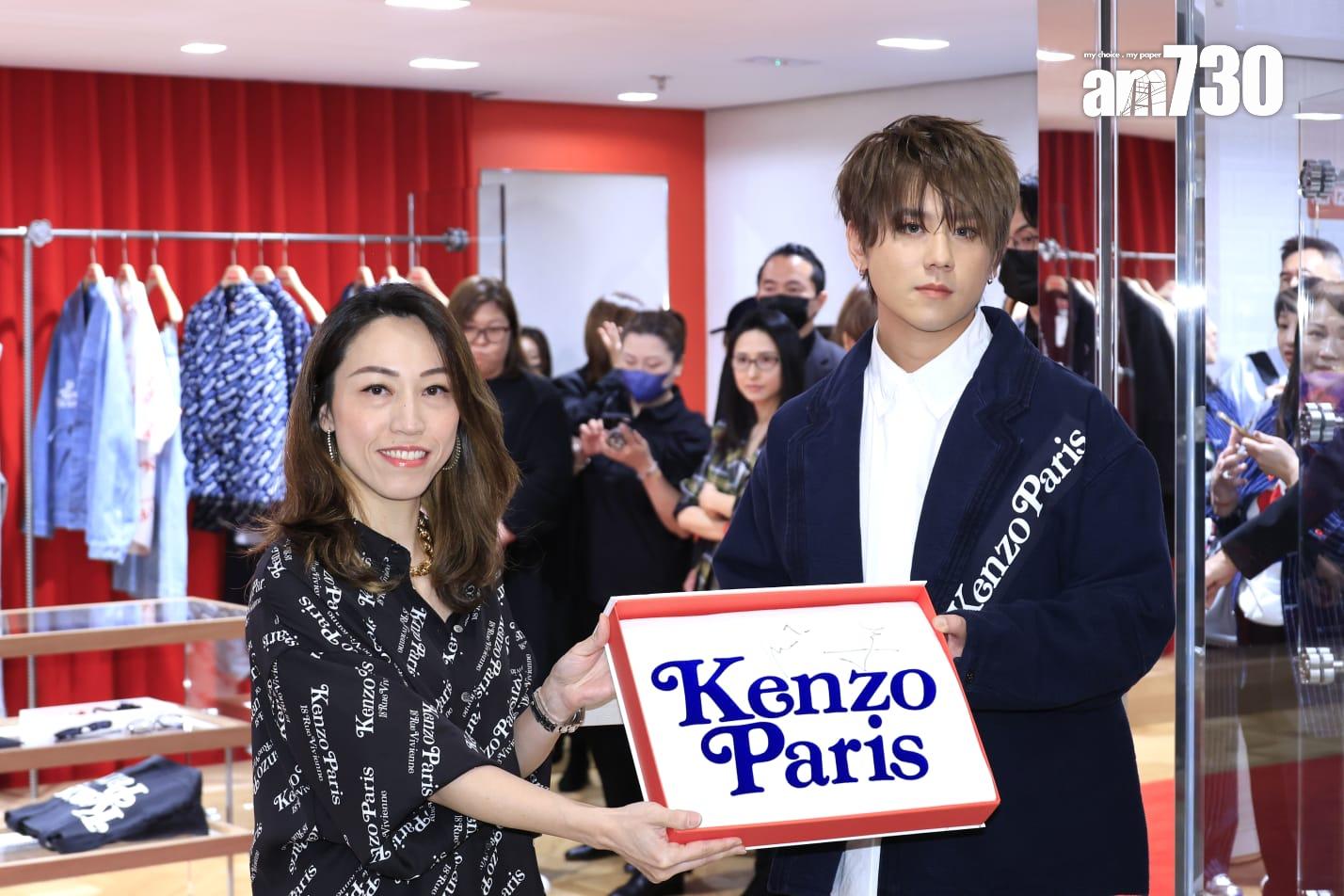 姜濤今日於海港城出席時裝品牌店開業的剪綵儀式。(林俊源攝)