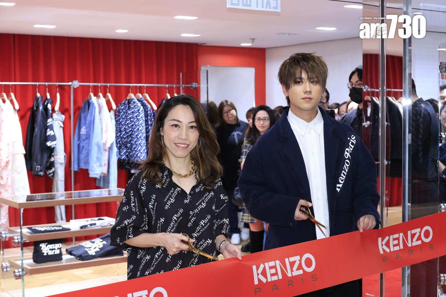 姜濤今日於海港城出席時裝品牌店開業的剪綵儀式。(林俊源攝)