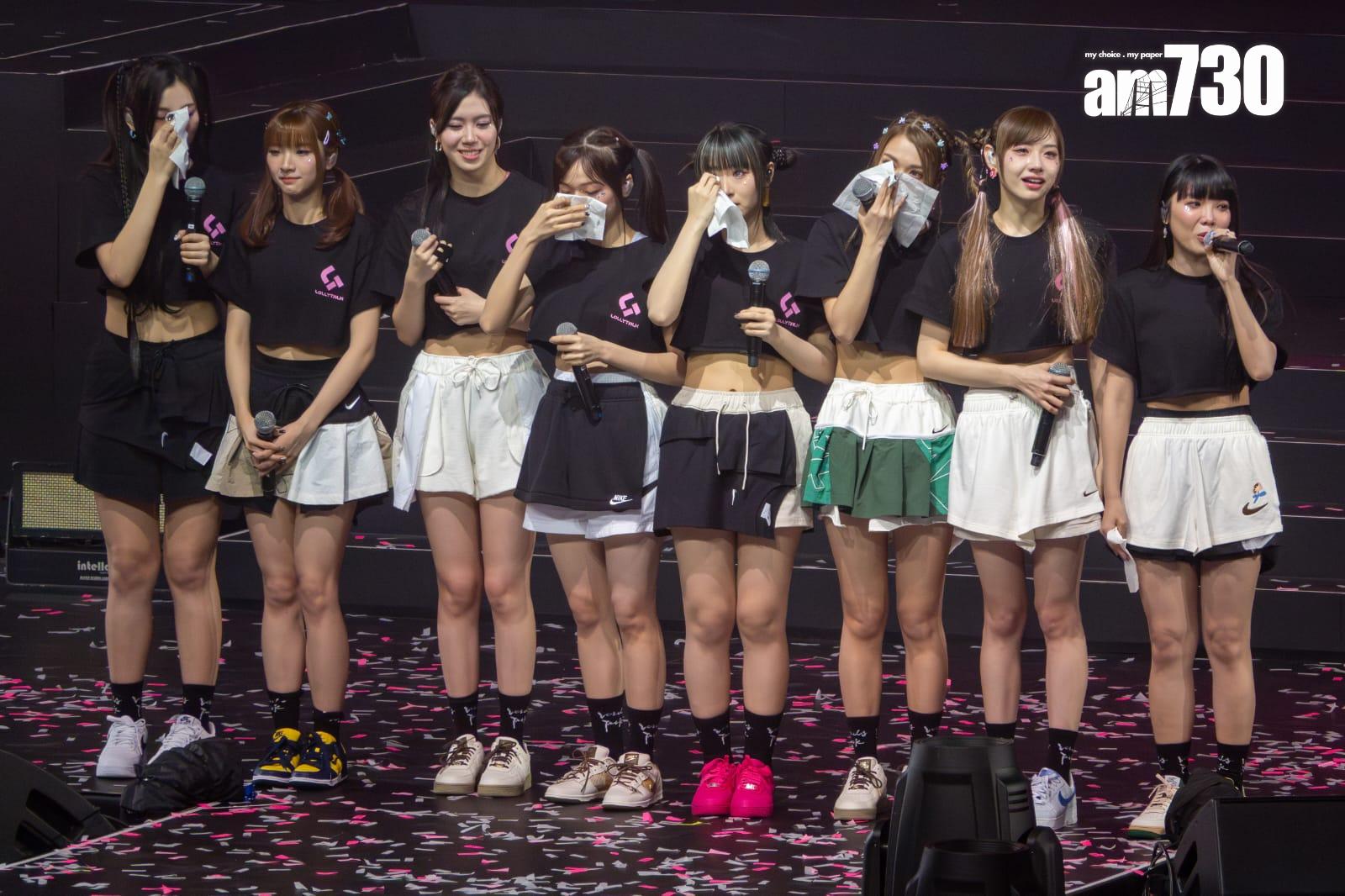 Lolly Talk在演唱會上輪流做喊包。(陳奕釗攝)