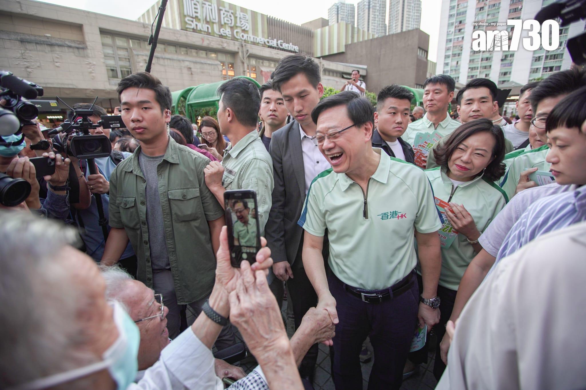 李家超落區視察(李睿哲攝)