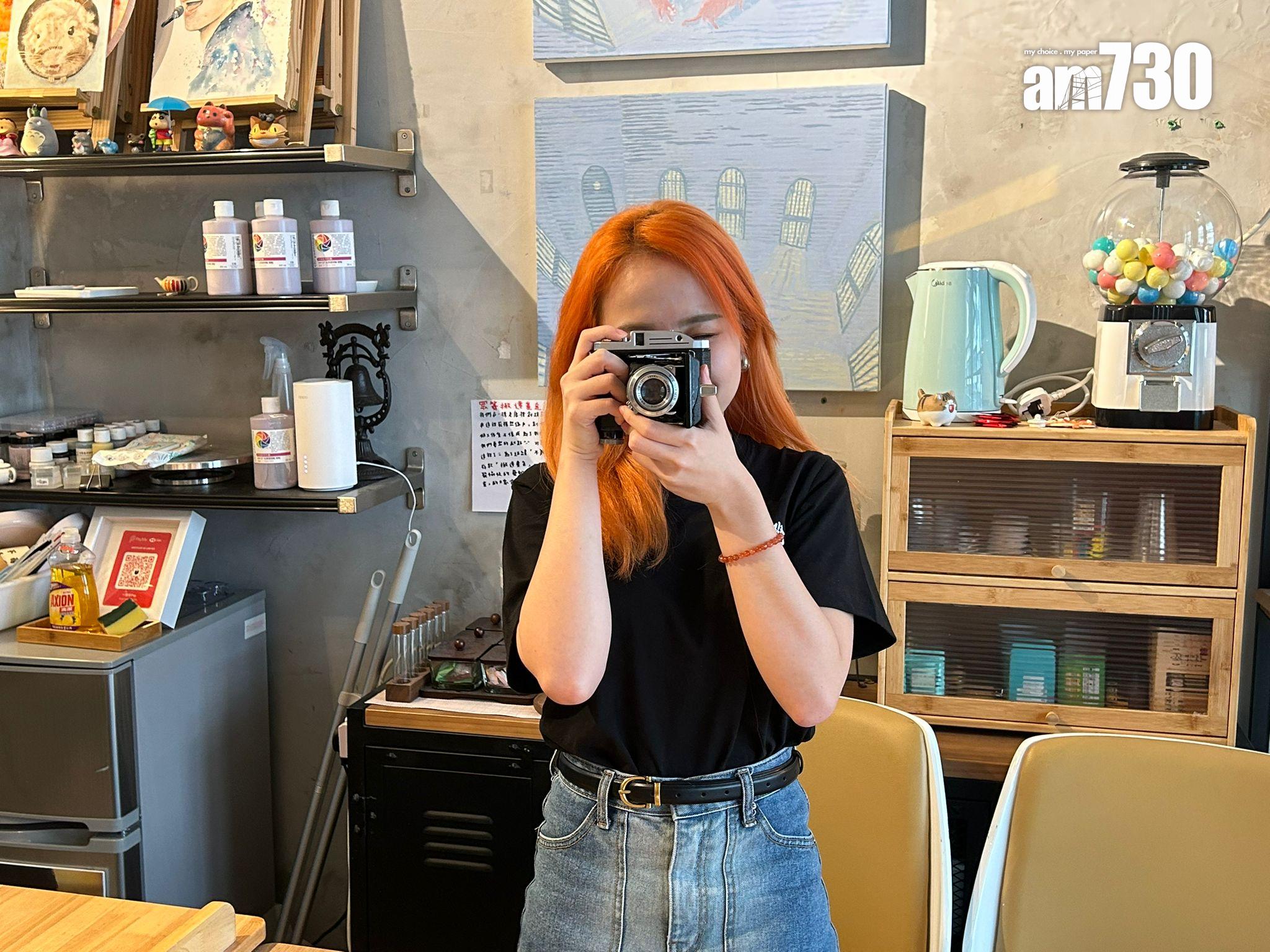 彭意婷喜愛製作陶瓷、拍照至打鼓等,無奈被形容為不務正業(陳芷晴攝)